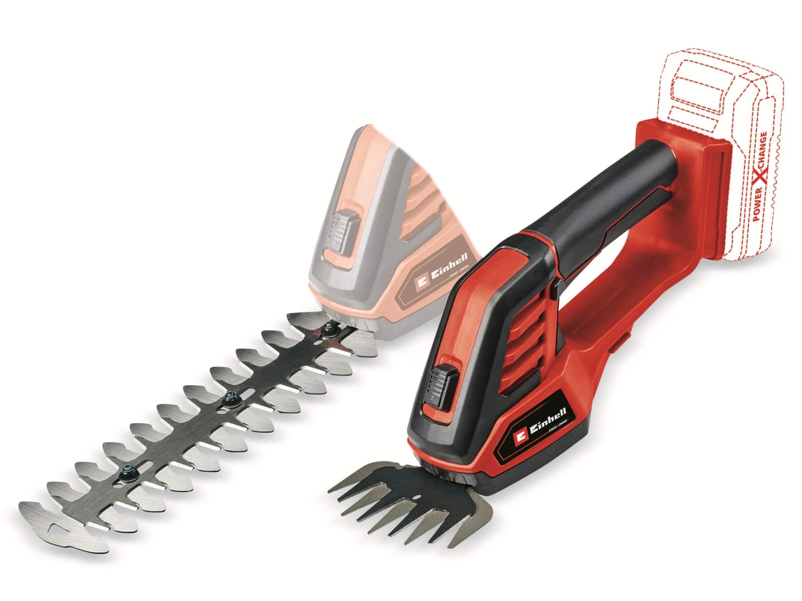 EINHELL Akku-Gras- und Strauchschere GE-CG 18/100 Li + Starterset