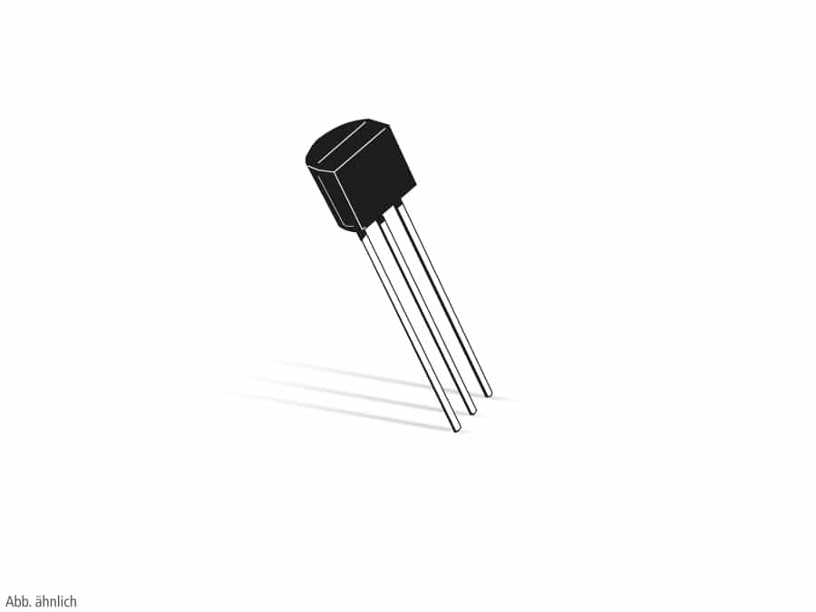 Transistor BC557B, PNP, 45 V, 0,1 A, TO92 Transistor BC557B, PNP, 45 V, 0,1 A, TO92