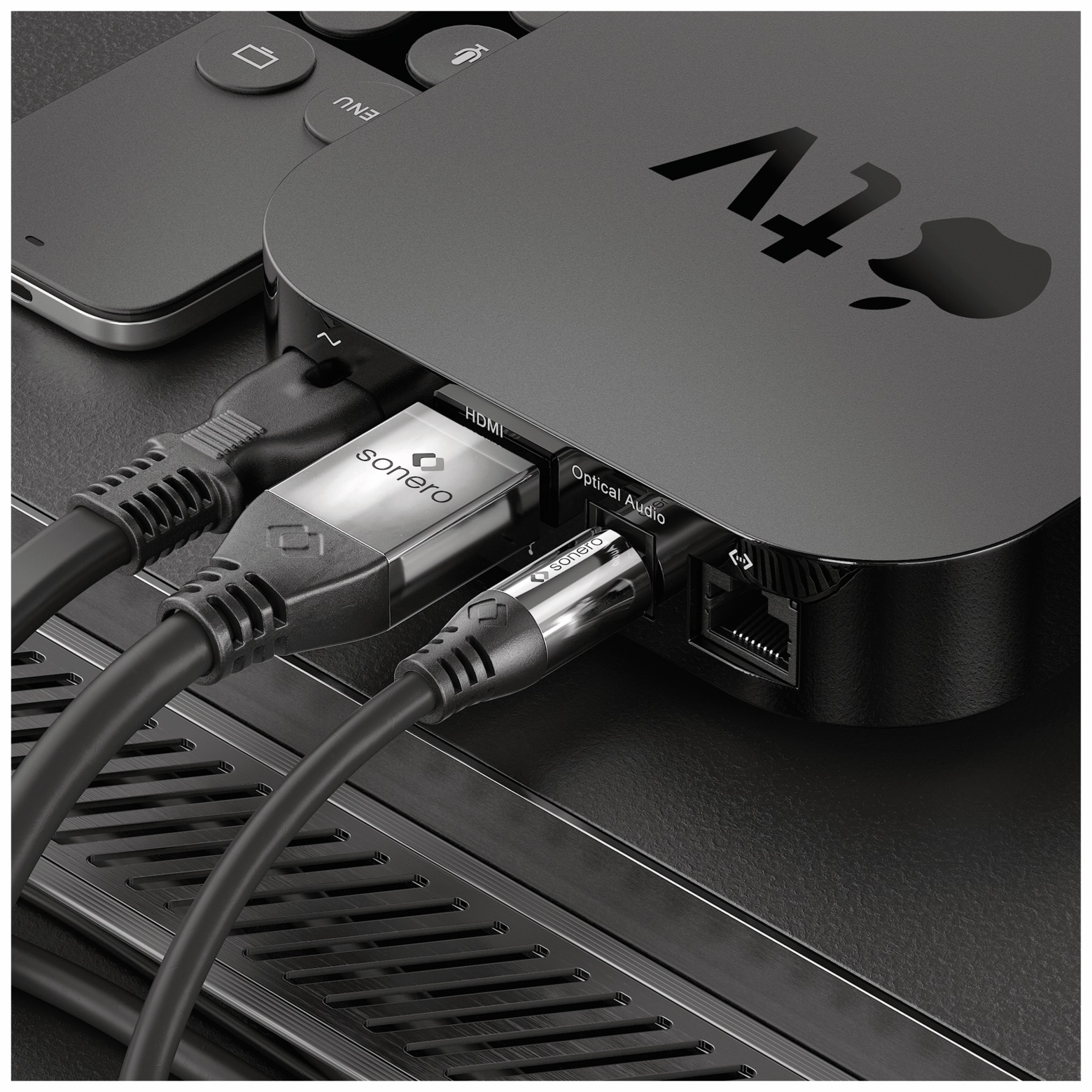 SONERO Lichtleiter-Kabel, 5 m, schwarz