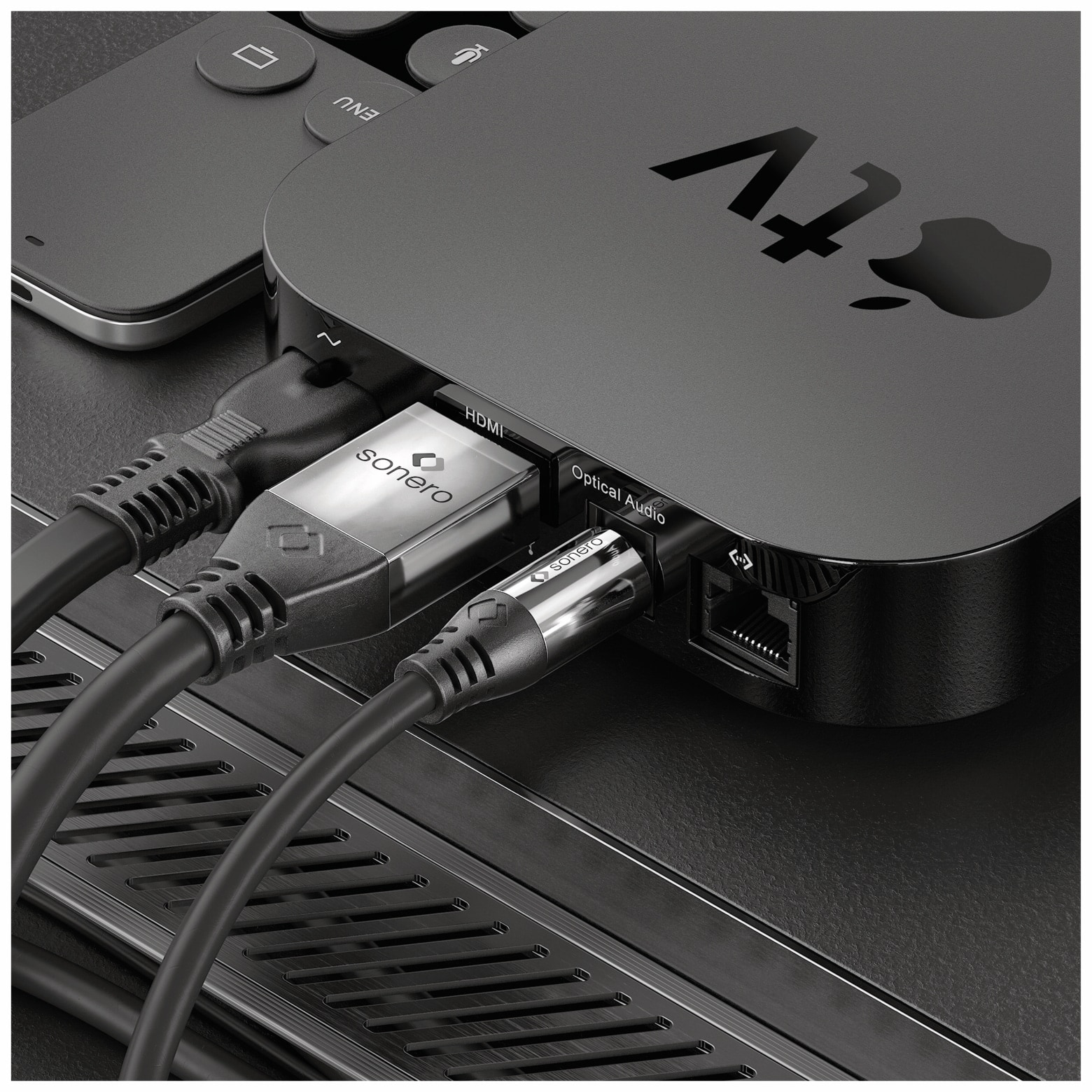 SONERO Lichtleiter-Kabel, 5 m, schwarz