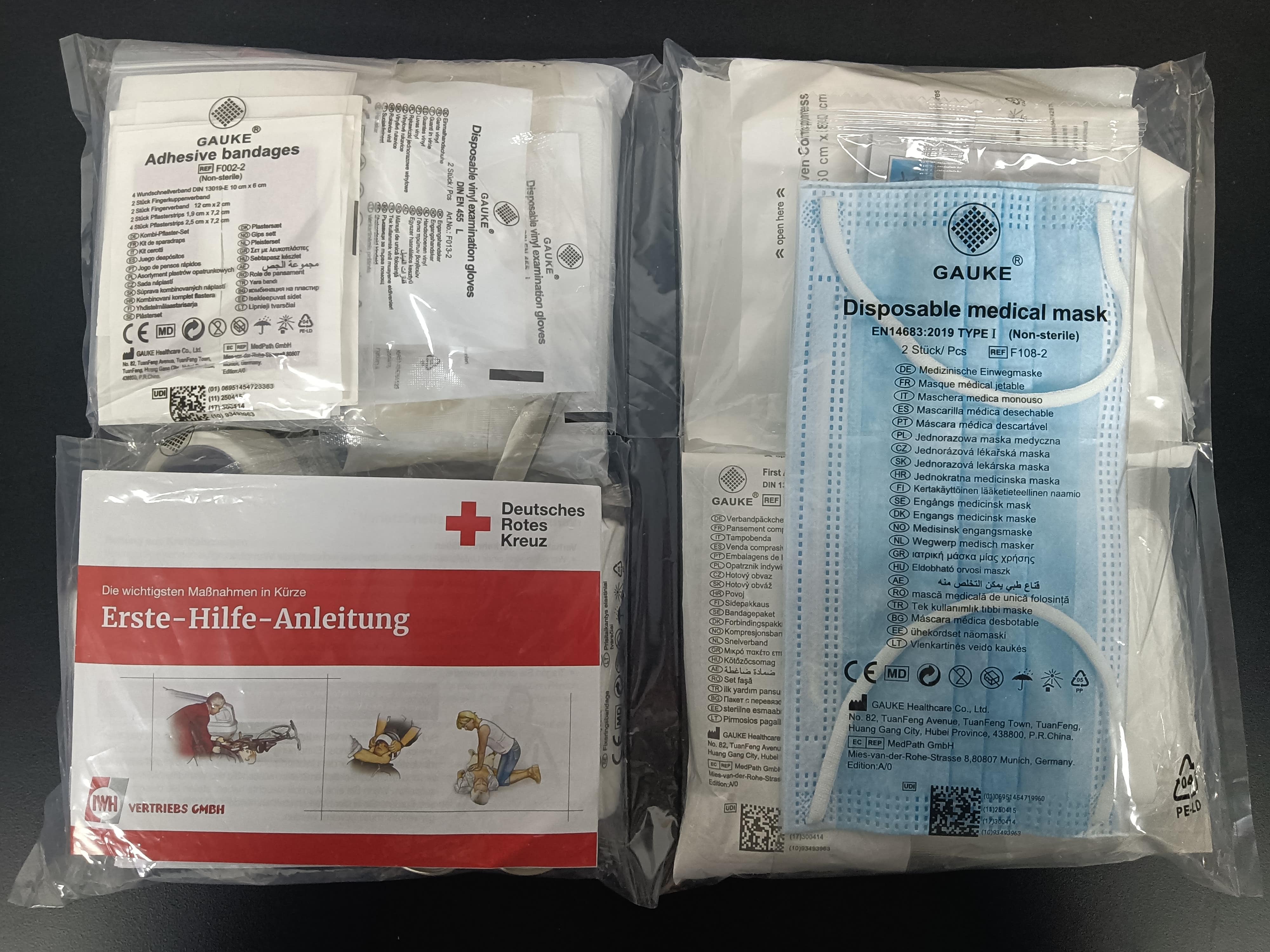 IWH KFZ-Verbandkasten "Kompakt", DIN 13164:2022