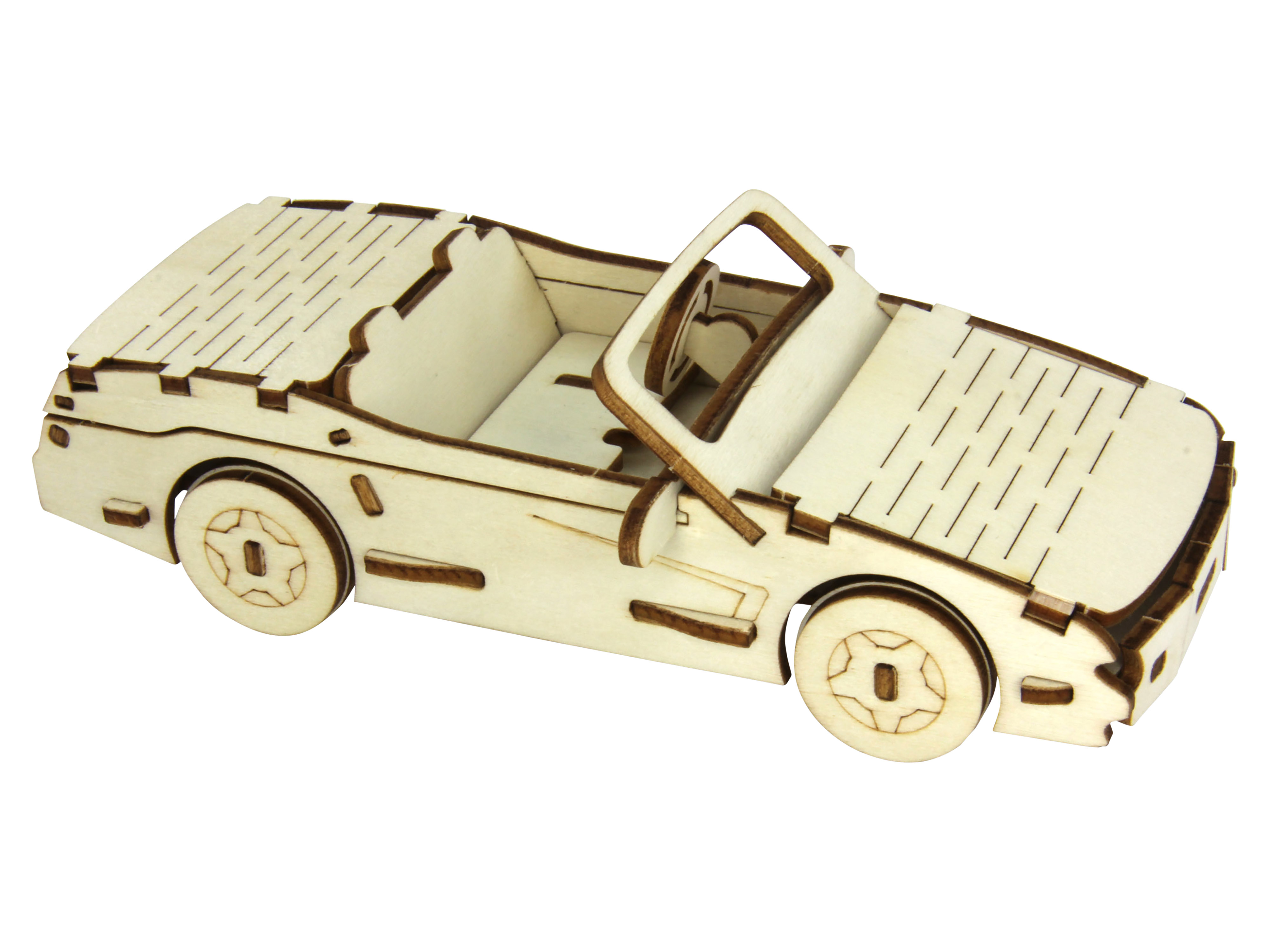 SOL-EXPERT 3D Holz Puzzle Sportwagen
