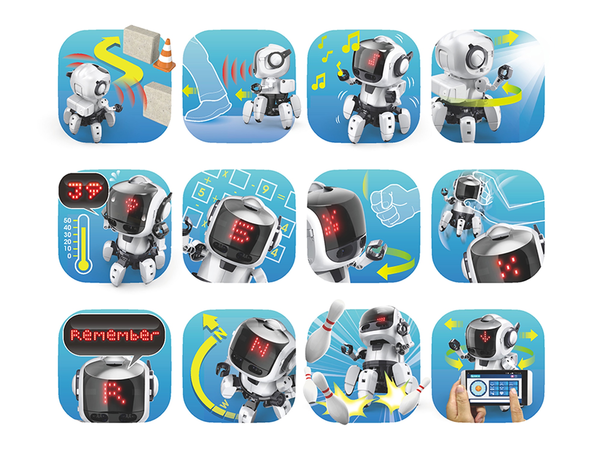 VELLEMAN Roboterbausatz Tobbie II mit micro:bit