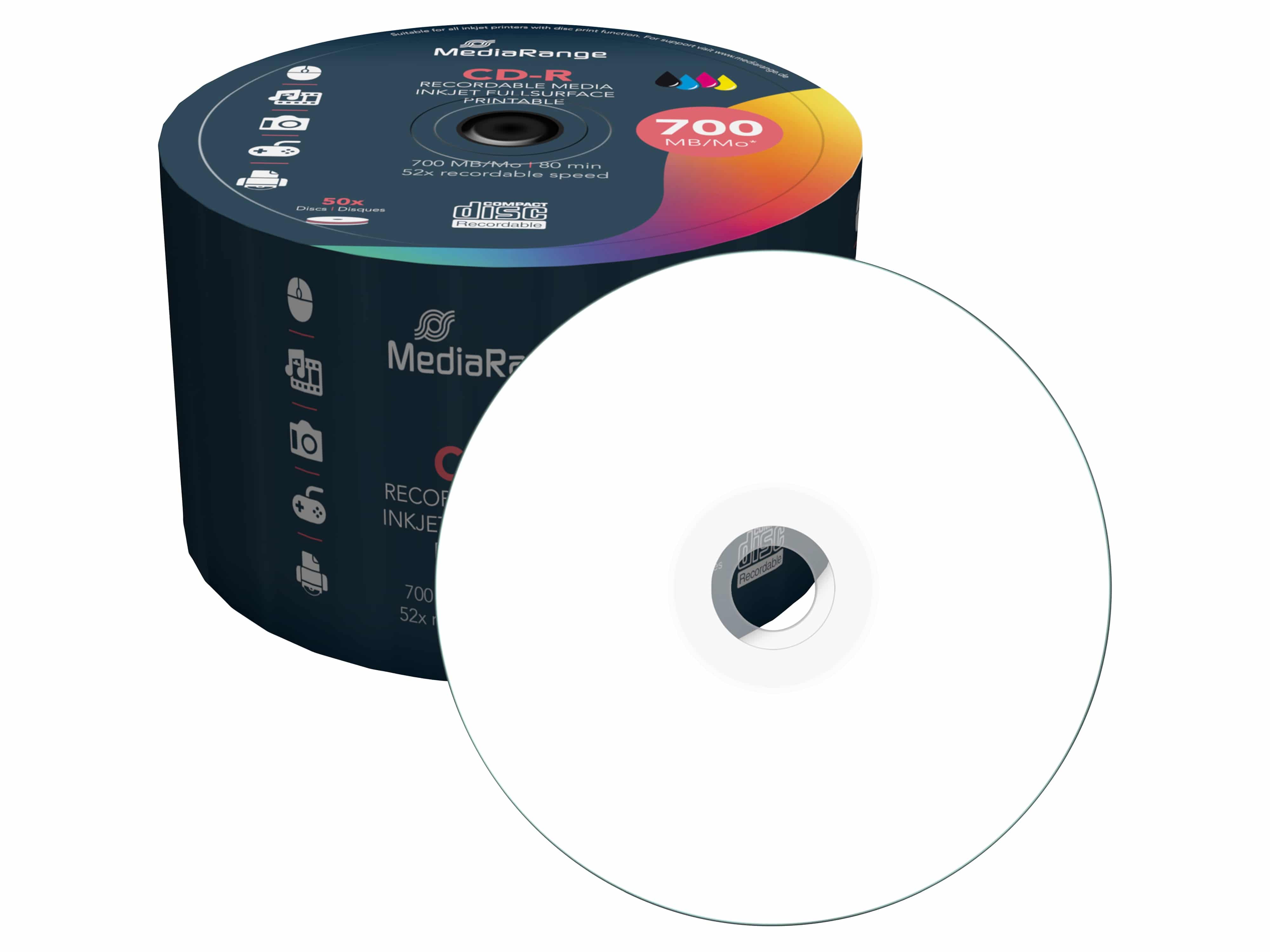MEDIARANGE CD-Spindel MR208 80min 700MB