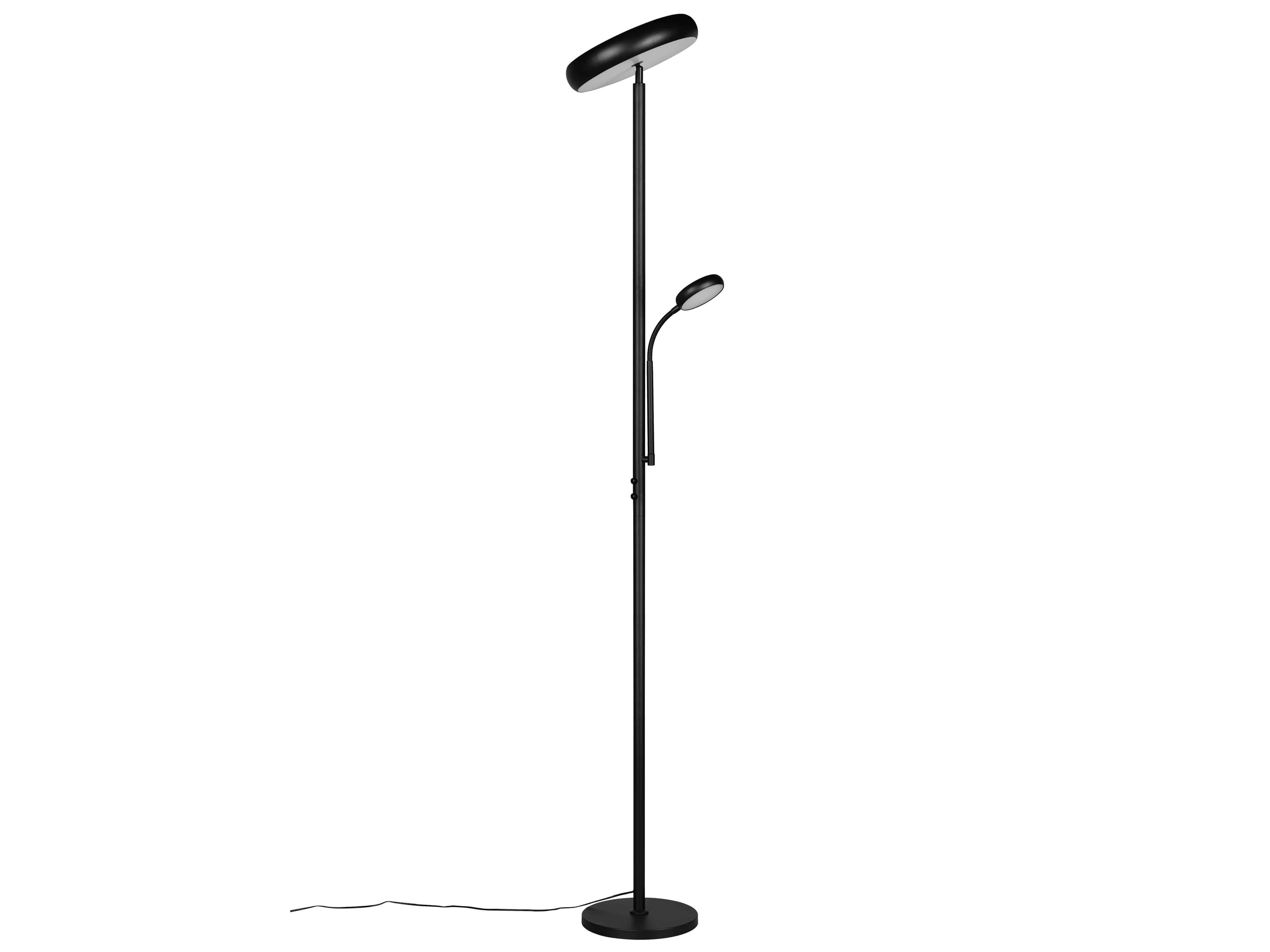 REALITY LED-Stehleuchte Palermo R45741132, 23W, 3000... 6500K, 2500lm, CCT, IP20, schwarz