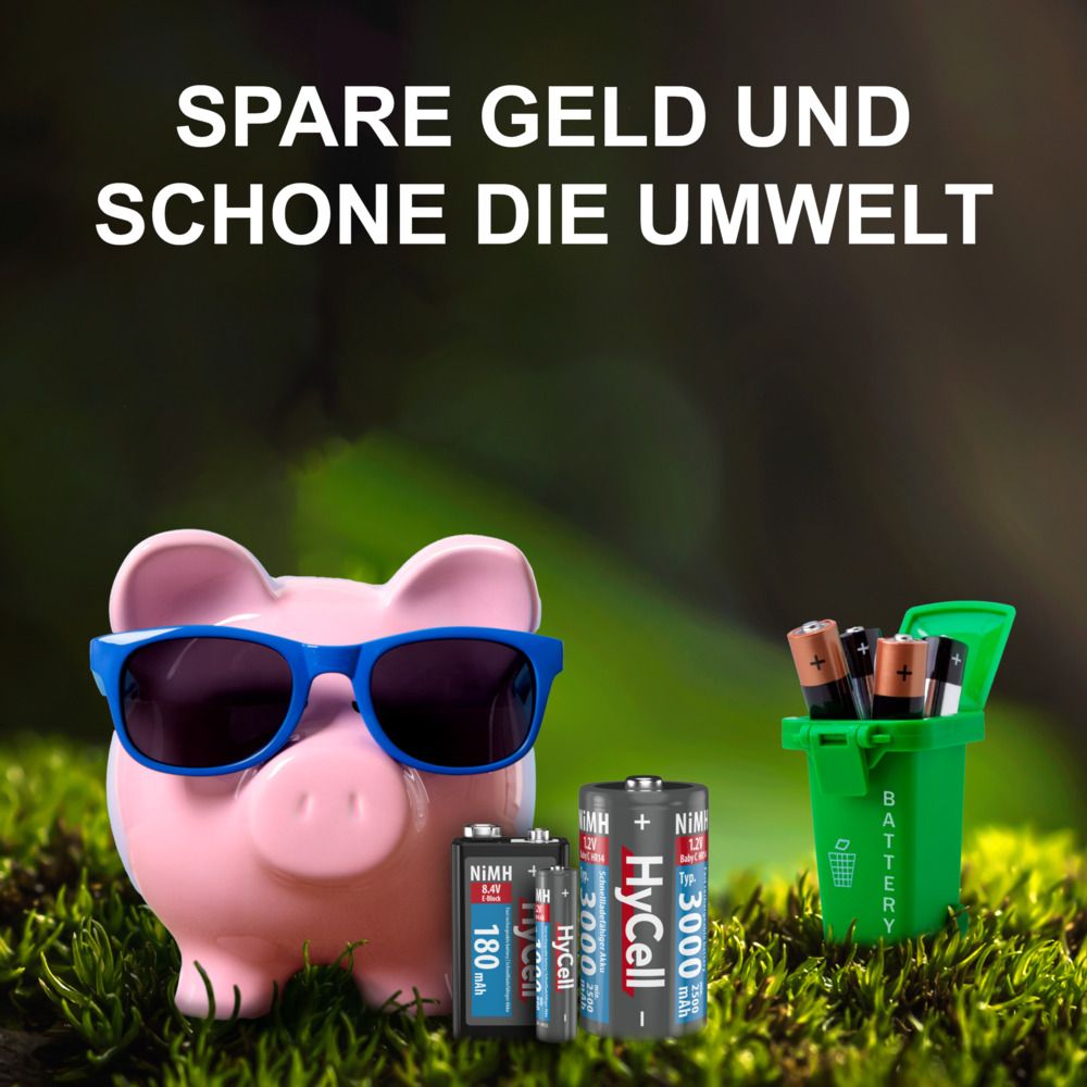 HYCELL LCD Batterie-Tester, für Batterien und Akkus