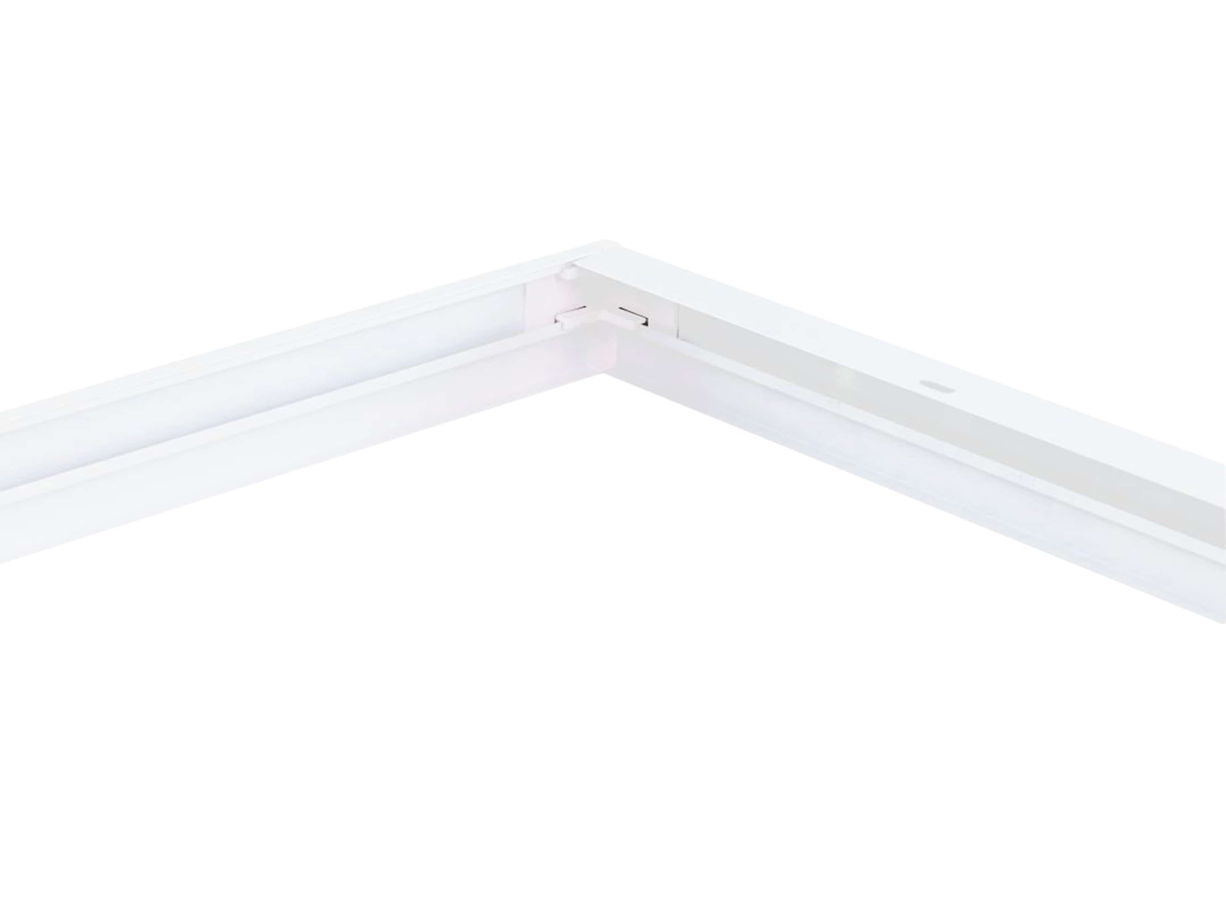 LUXULA LED-Panel Aufbaurahmen LX0716, 120x30 cm, steckbar, weiß
