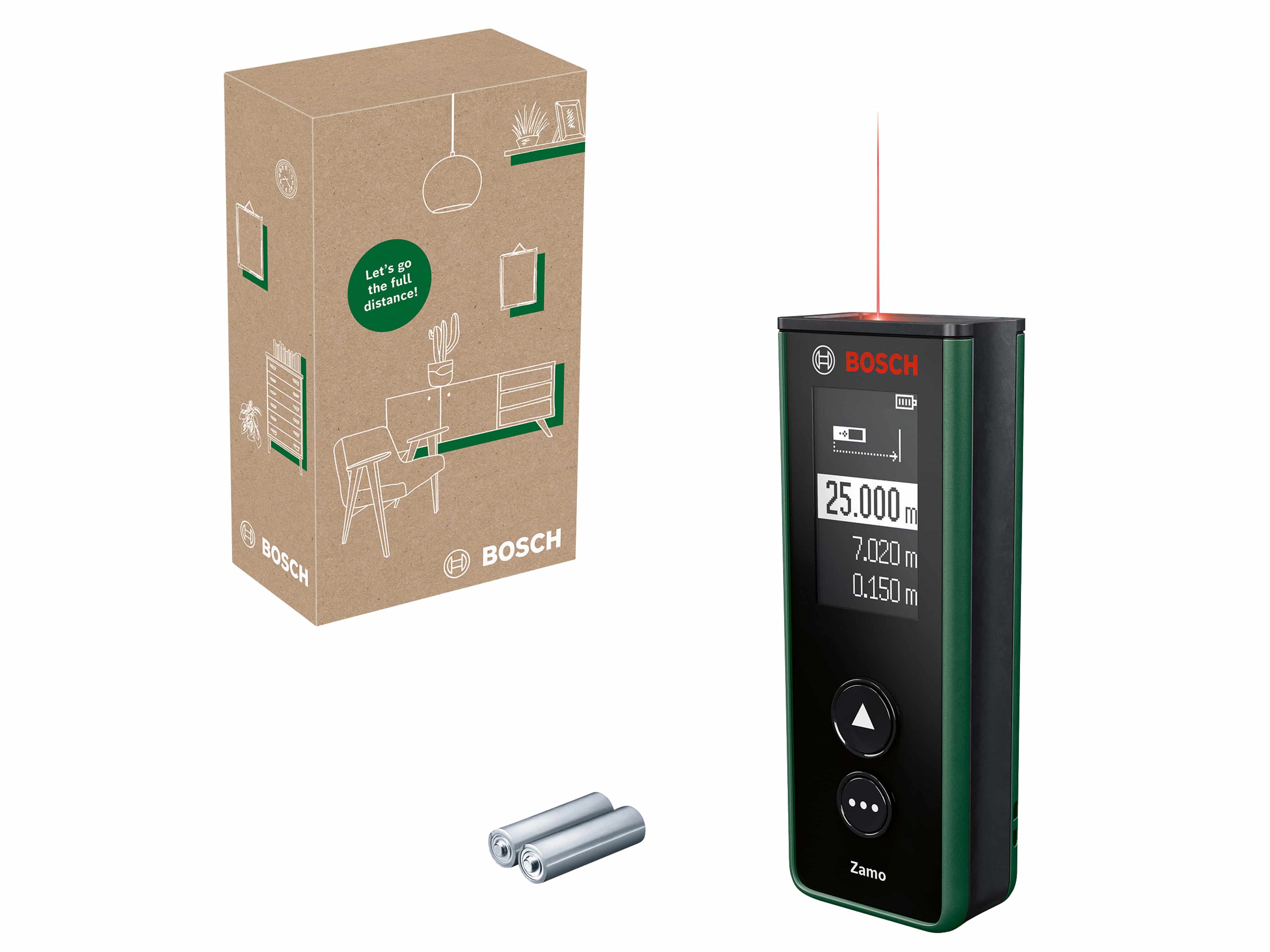 BOSCH Digitaler Laser-Entfernungsmesser Zamo Basic, 06036729Z0