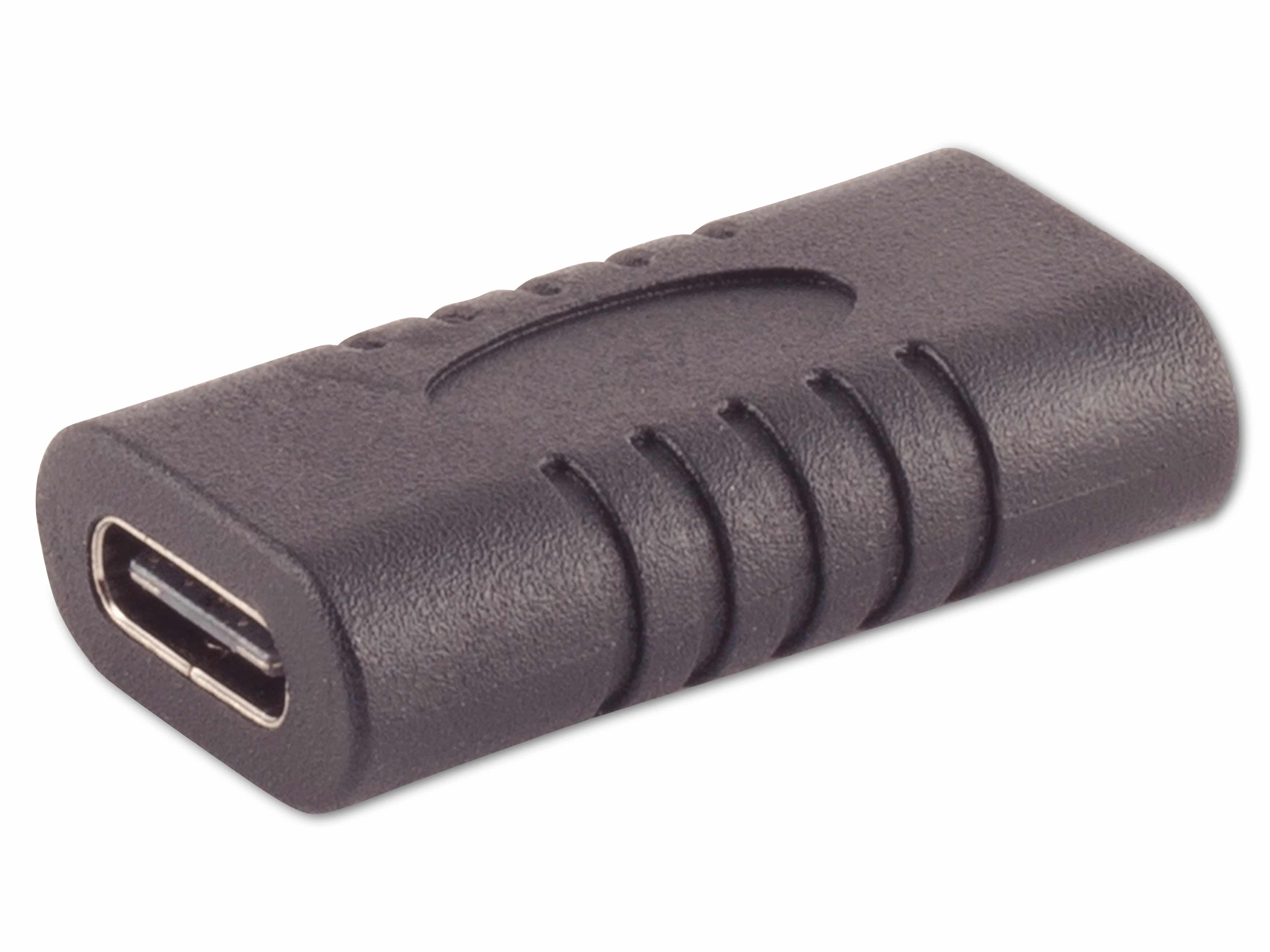 USB-C Verbinder, 3.1, 10 Gbps, PVC, schwarz