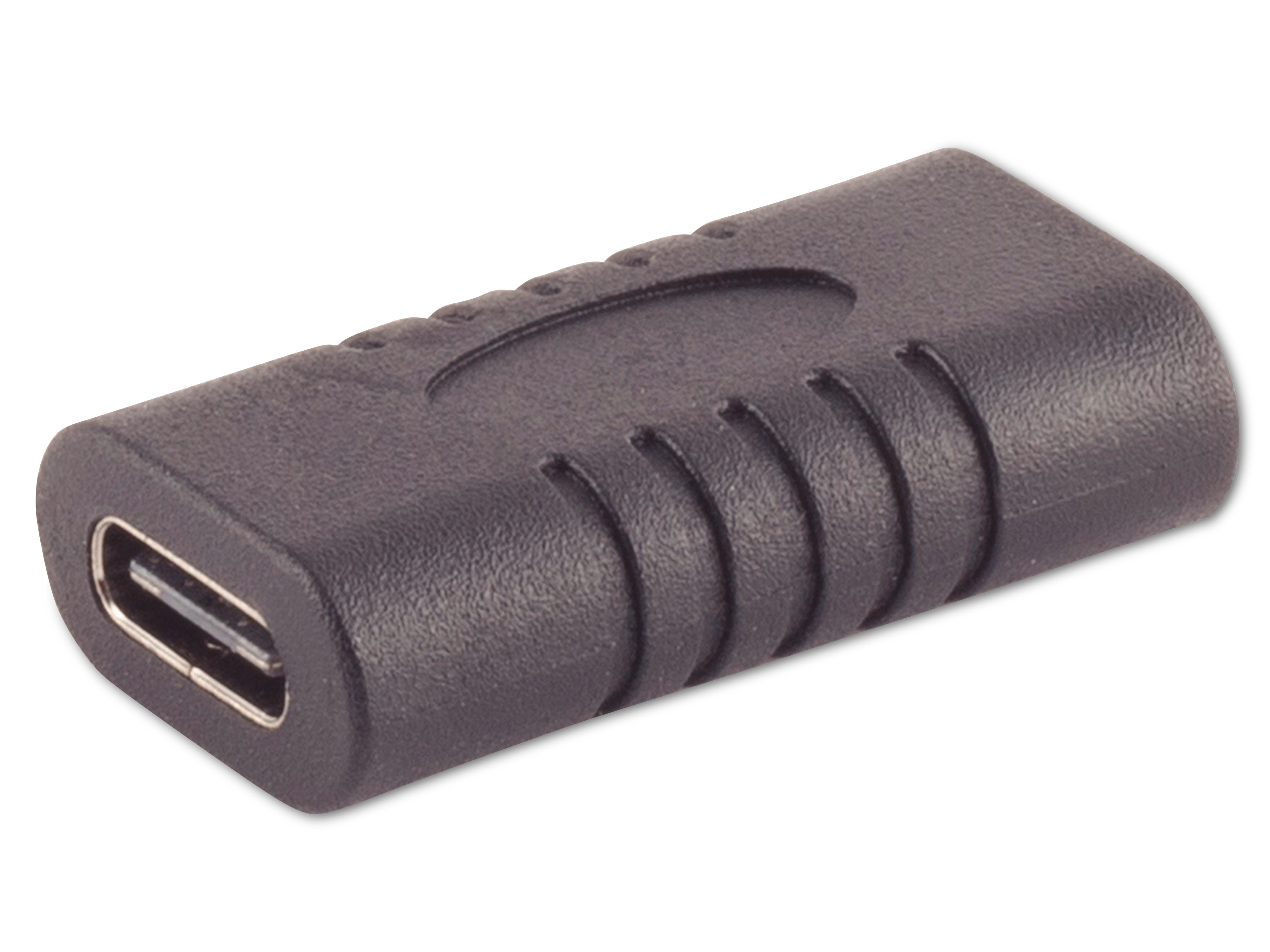 S-IMPULS USB-C Verbinder, 3.1, 10 Gbps, PVC, schwarz