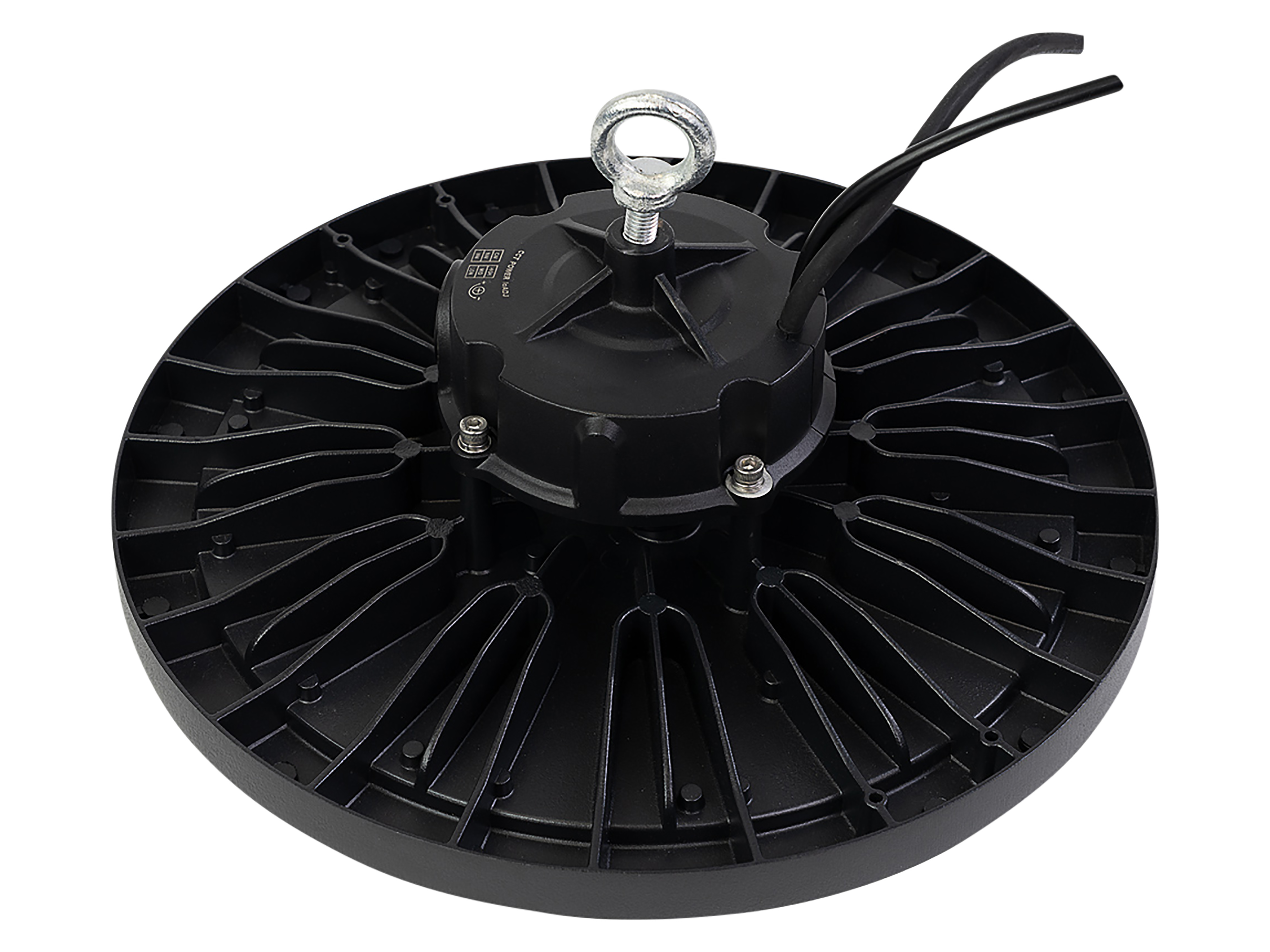 ENOVALITE LED-HighBay-Leuchte, UFO, 120...200 W, CCT, EEK: C, 19200...32000 lm, dimmbar, schwarz