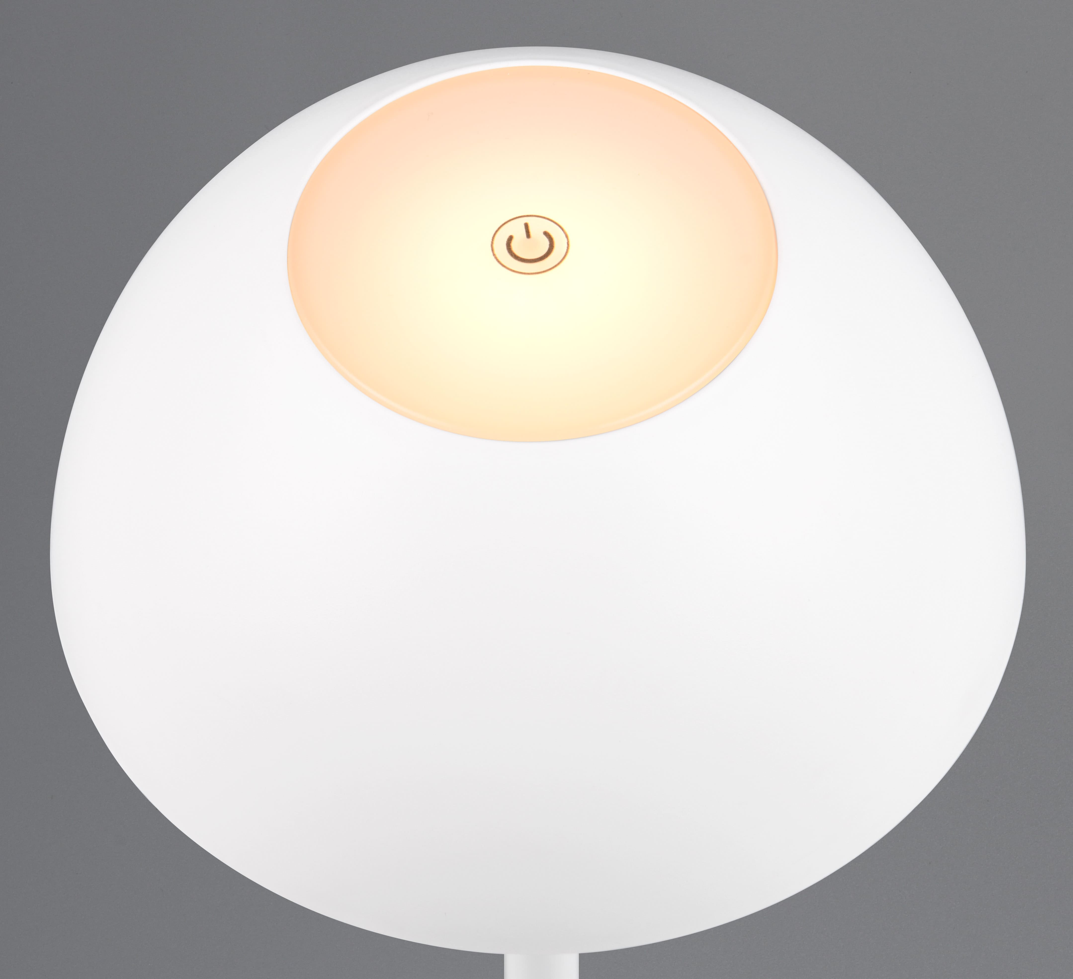 REALITY LED-Akku-Tischleuchte Ricardo R54106131 weiß, IP54, 1,7 W, 240 lm, 3000 K REALITY LED-Akku-Tischleuchte Ricardo R54106131 weiß, IP54, 1,7 W, 240 lm, 3000 K