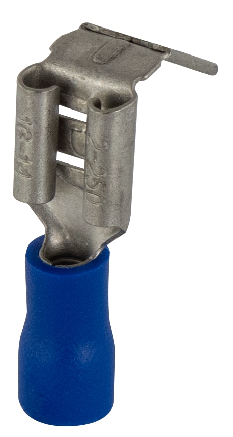 REV Flachsteckhülse mit Abzweig, blau, 6,3 x 0,8 mm, 25 Stück