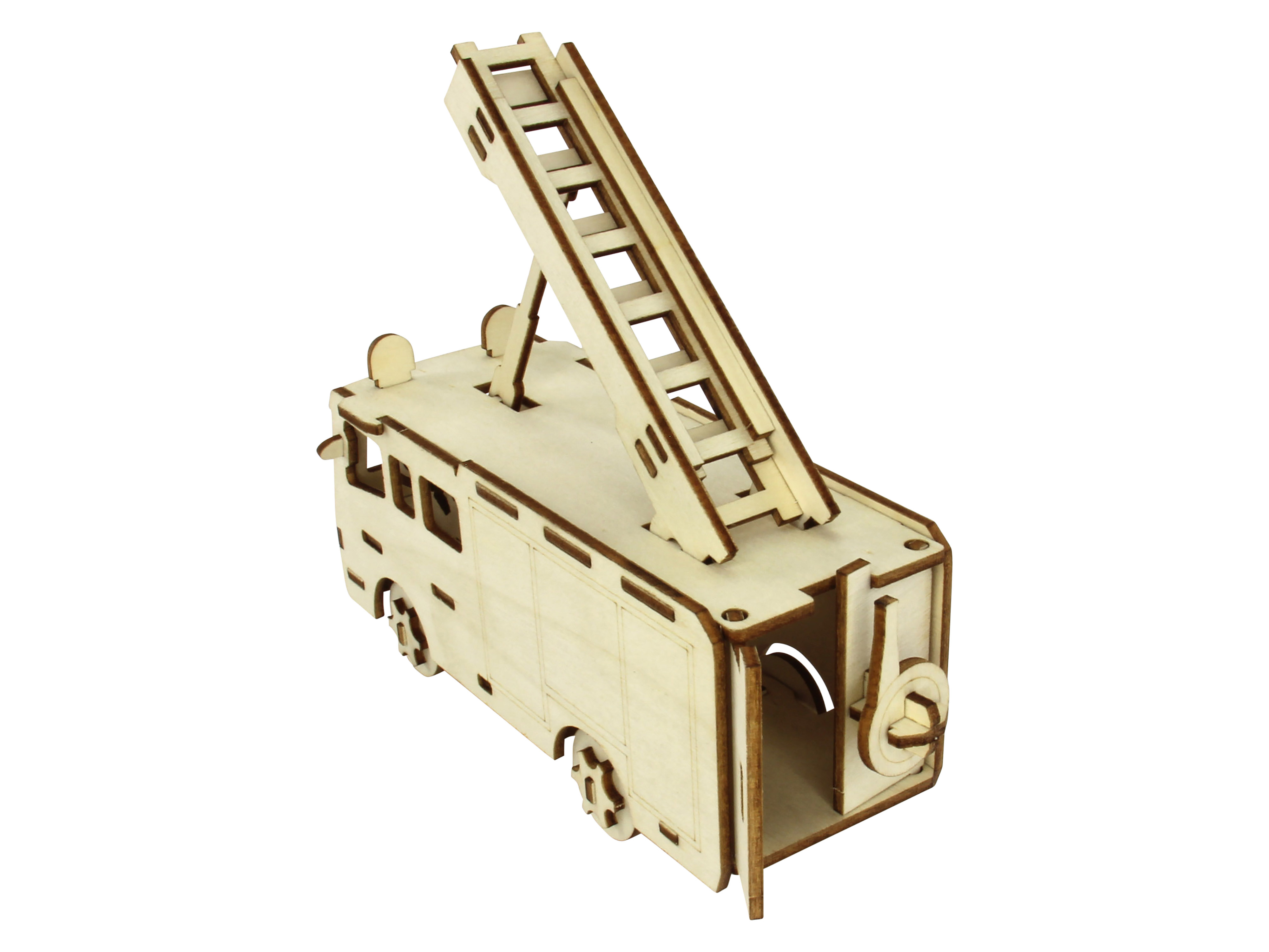 SOL-EXPERT 3D Holz Puzzle Feuerwehrauto