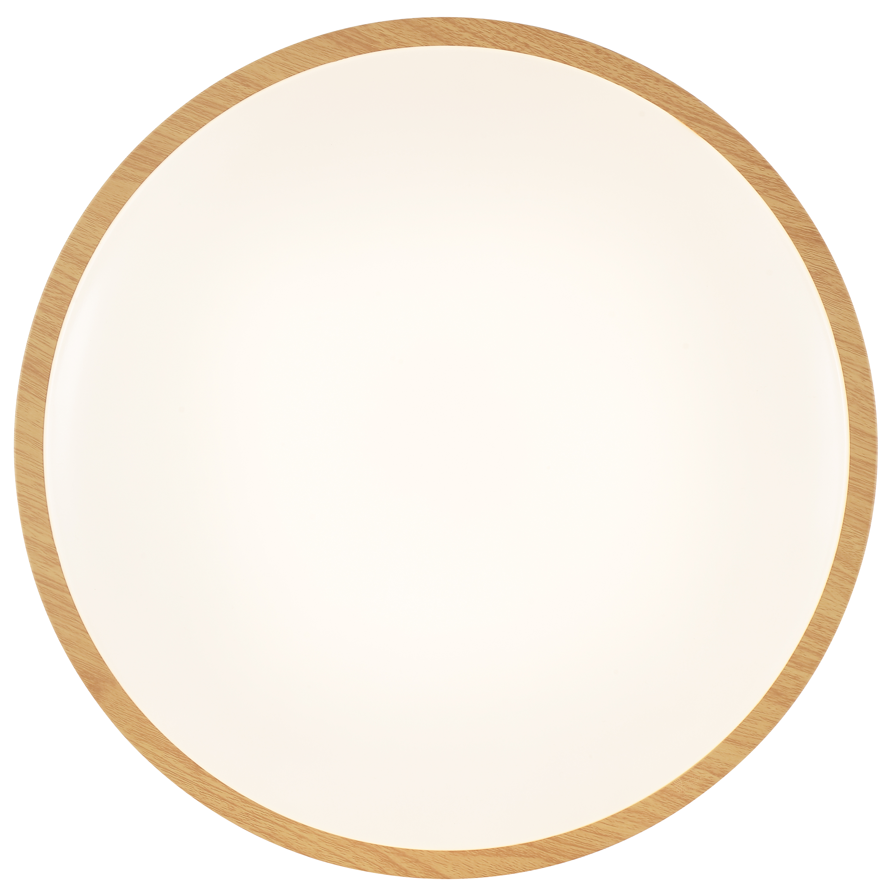 BRILLIANT LED-Deckenleuchte, Ø 38,5 cm, 24 W, 3000 K, 2300 lm, warmweiß, IP20, Holzoptik