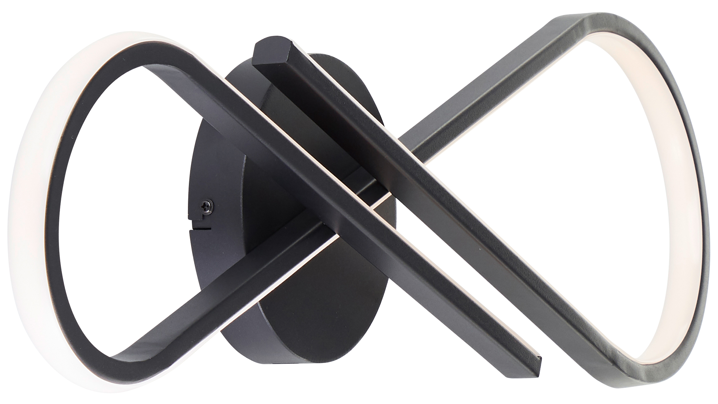 BRILLIANT LED-Deckenleuchte, 24 W, 3000 K, 2800 lm, warmweiß, IP20, schwarz