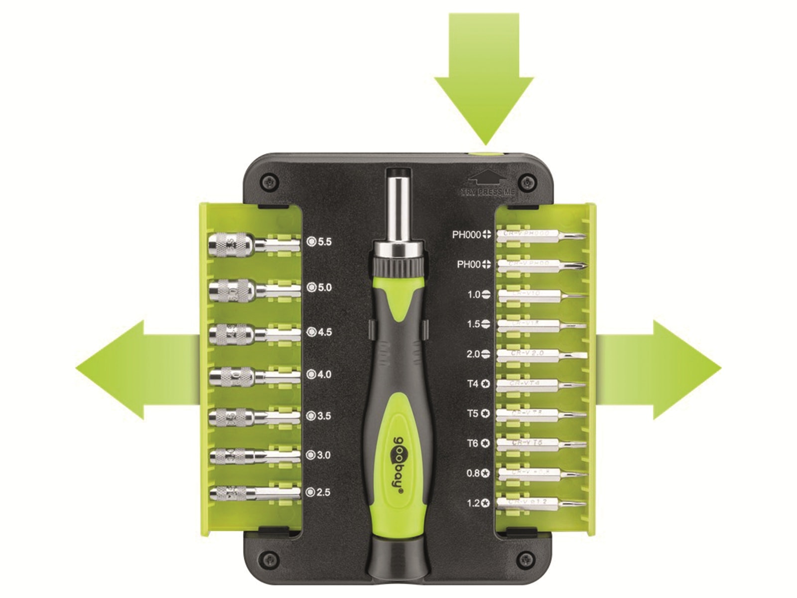 goobay Präzisionsschraubendreher-Set 74006, 18-teilig