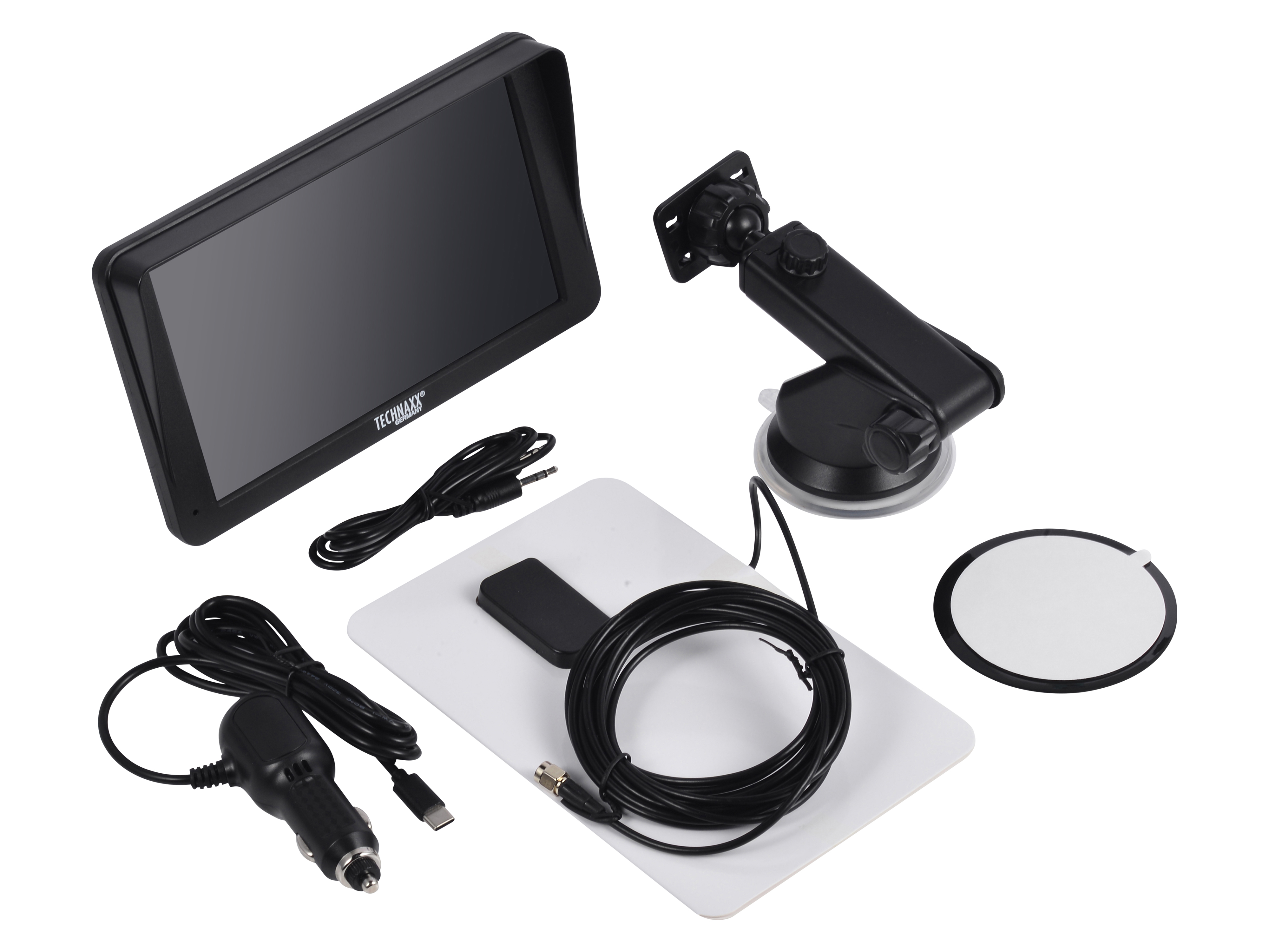 TECHNAXX Wireless-Monitor TX-361, CarPlay & Android Auto, mit Dashcam
