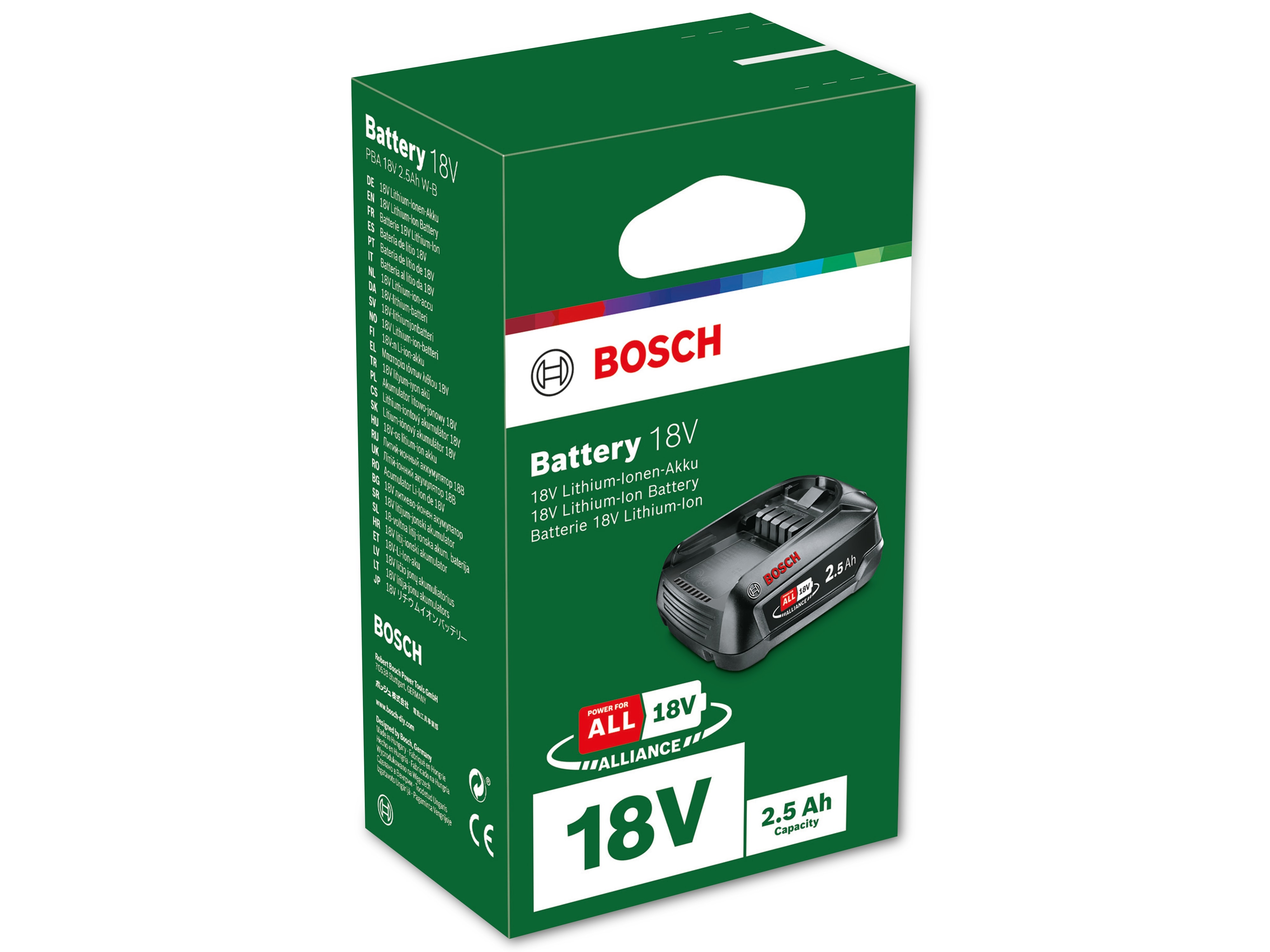 BOSCH Akku, PBA, 18V, 2500mAh BOSCH Akku, PBA, 18V, 2500mAh