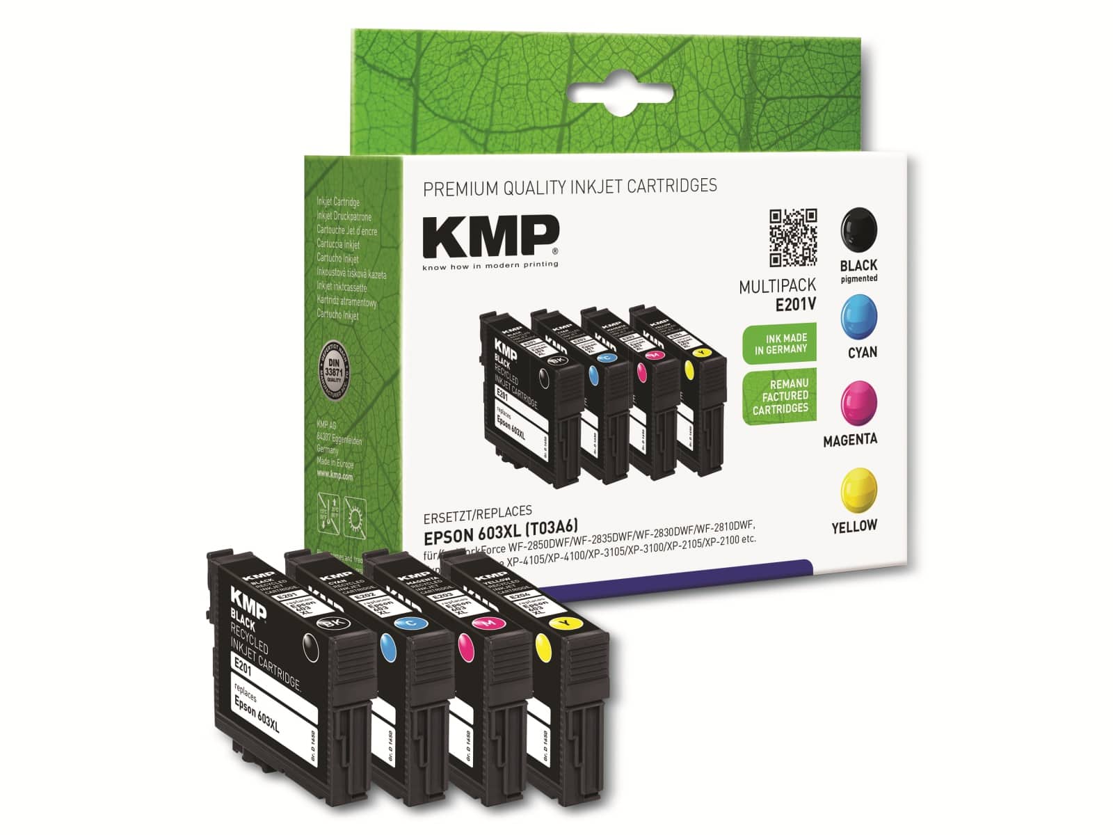 KMP Tintenpatrone E201V, Multipack