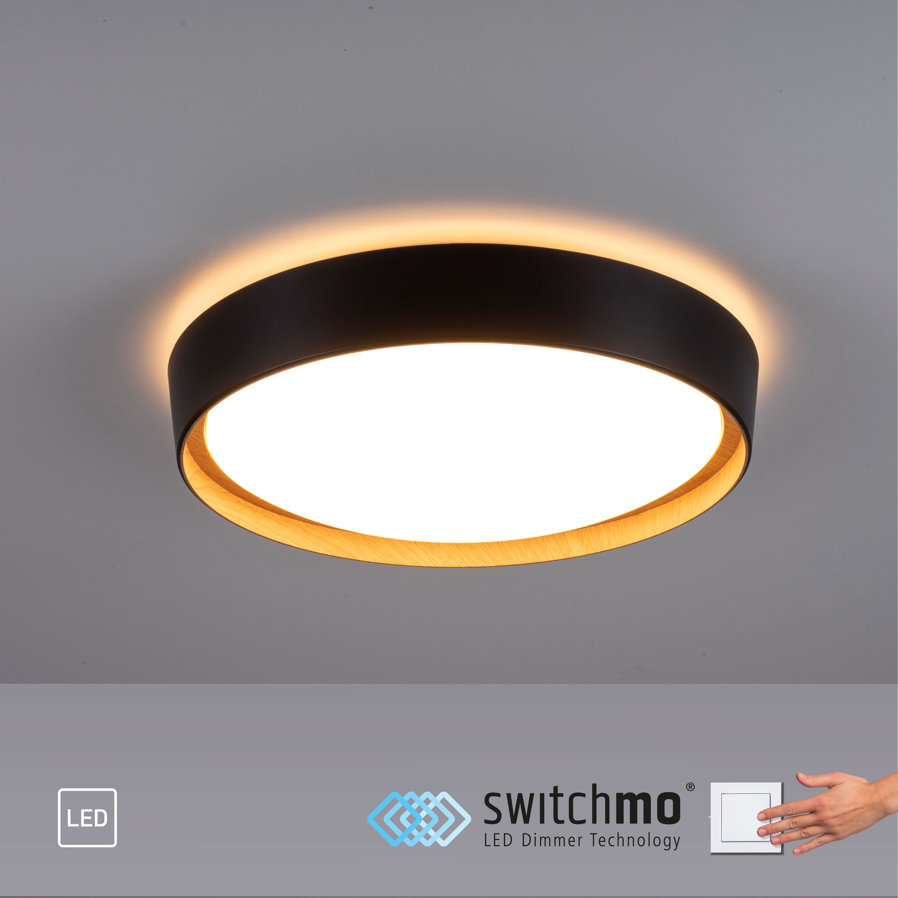 JUST LIGHT LED-Deckenleuchte 14347-18 schwarz, 29 W, 3400 lm, 3000 K JUST LIGHT LED-Deckenleuchte 14347-18 schwarz, 29 W, 3400 lm, 3000 K