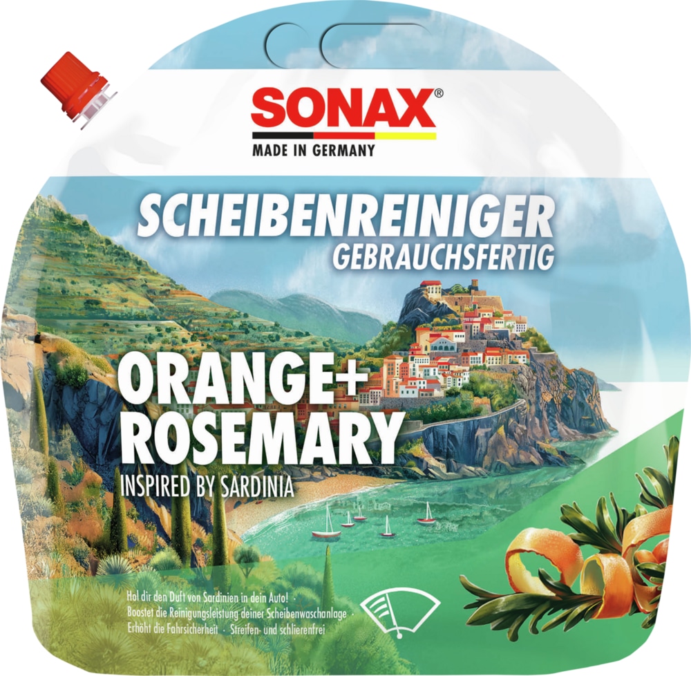 SONAX Scheibenreiniger, 01614410, Orange+Rosemary, 3 l