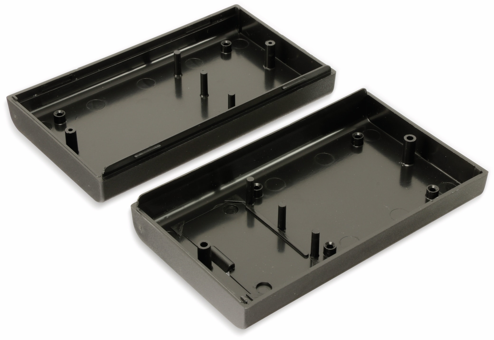 STRAPUBOX Kunststoffgehäuse mit Batteriefach, Typ 6512 SW, 124 x 71 x 30 mm