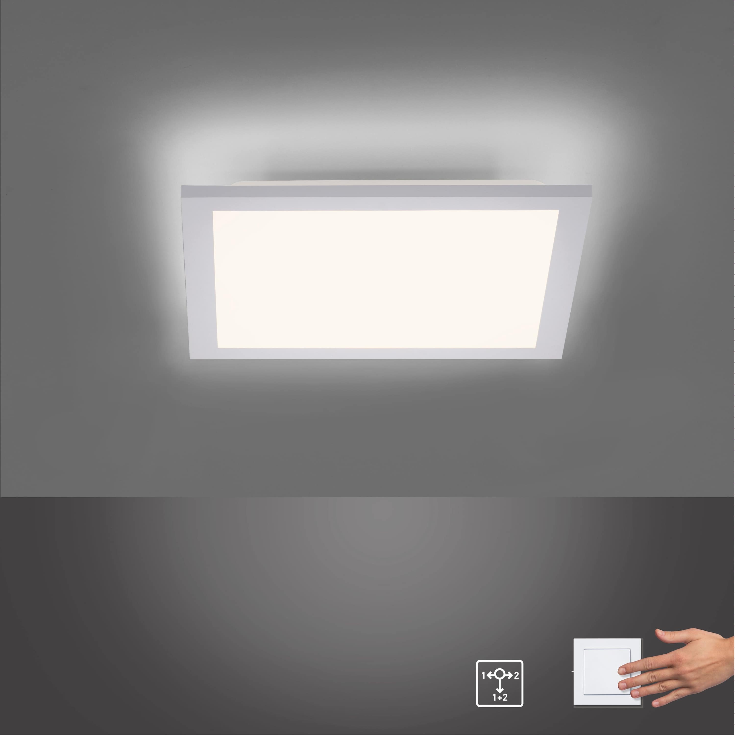 JUST LIGHT LED-Deckenleuchte 12200-16 weiss, 17 W, 1760 lm, 3000 K, einzeln schaltbar JUST LIGHT LED-Deckenleuchte 12200-16 weiss, 17 W, 1760 lm, 3000 K, einzeln schaltbar