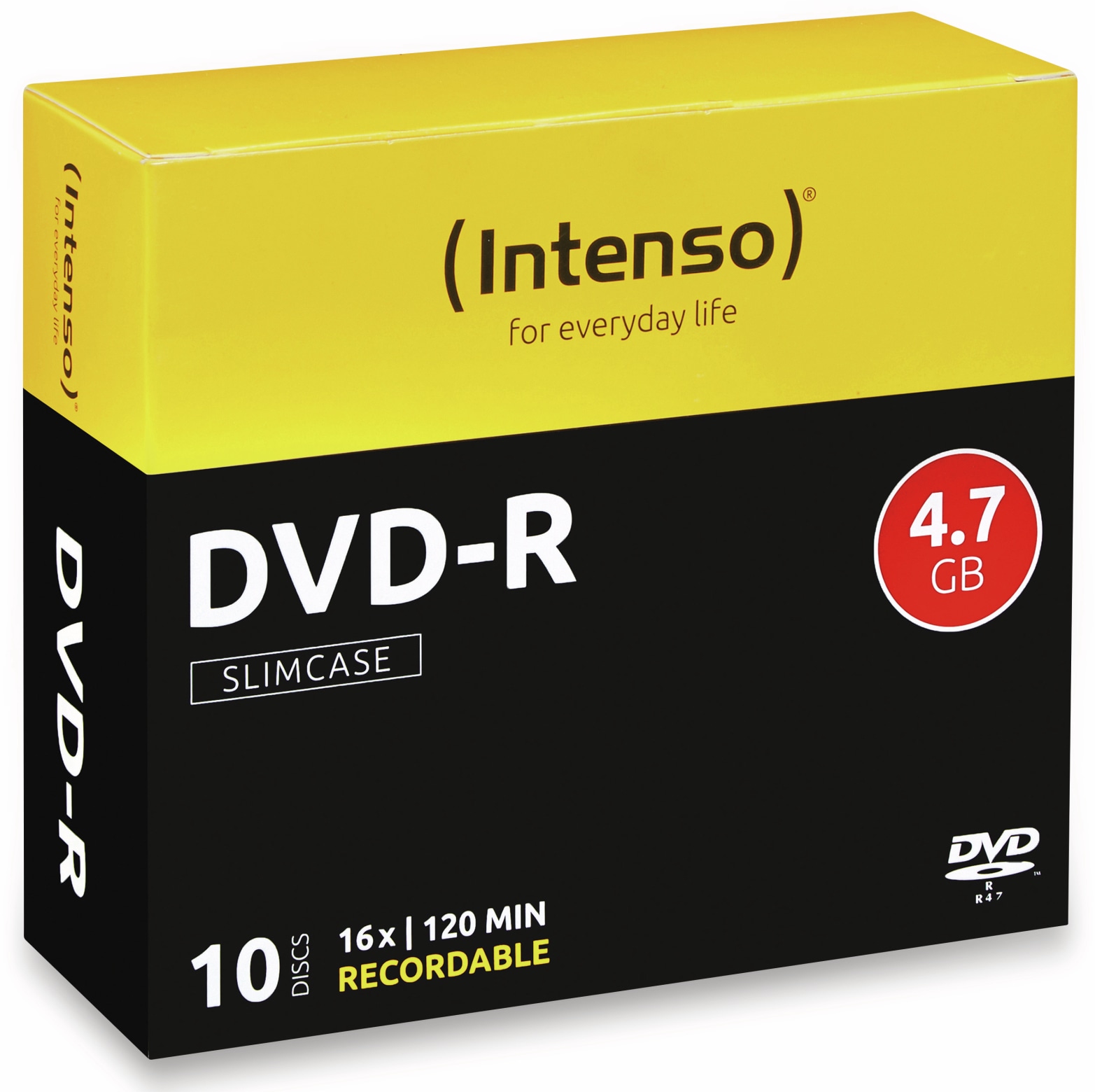 INTENSO DVD-R Slim Case, 10 Stück INTENSO DVD-R Slim Case