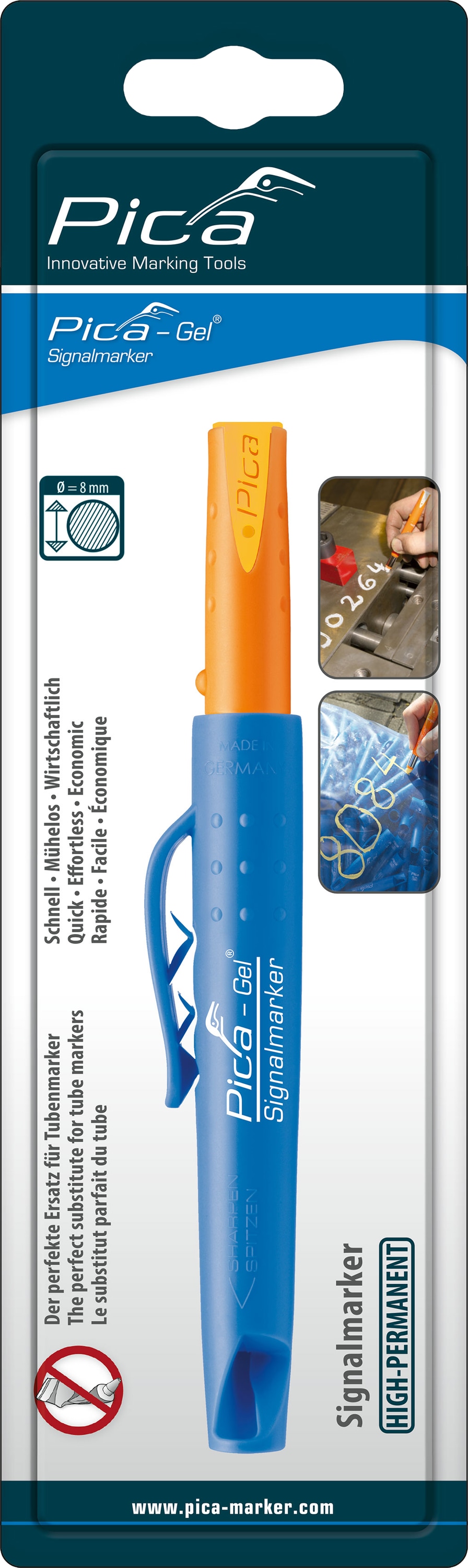 PICA Gel Signalmarker, 8084/SB, gelb PICA Gel Signalmarker, 8084/SB, gelb