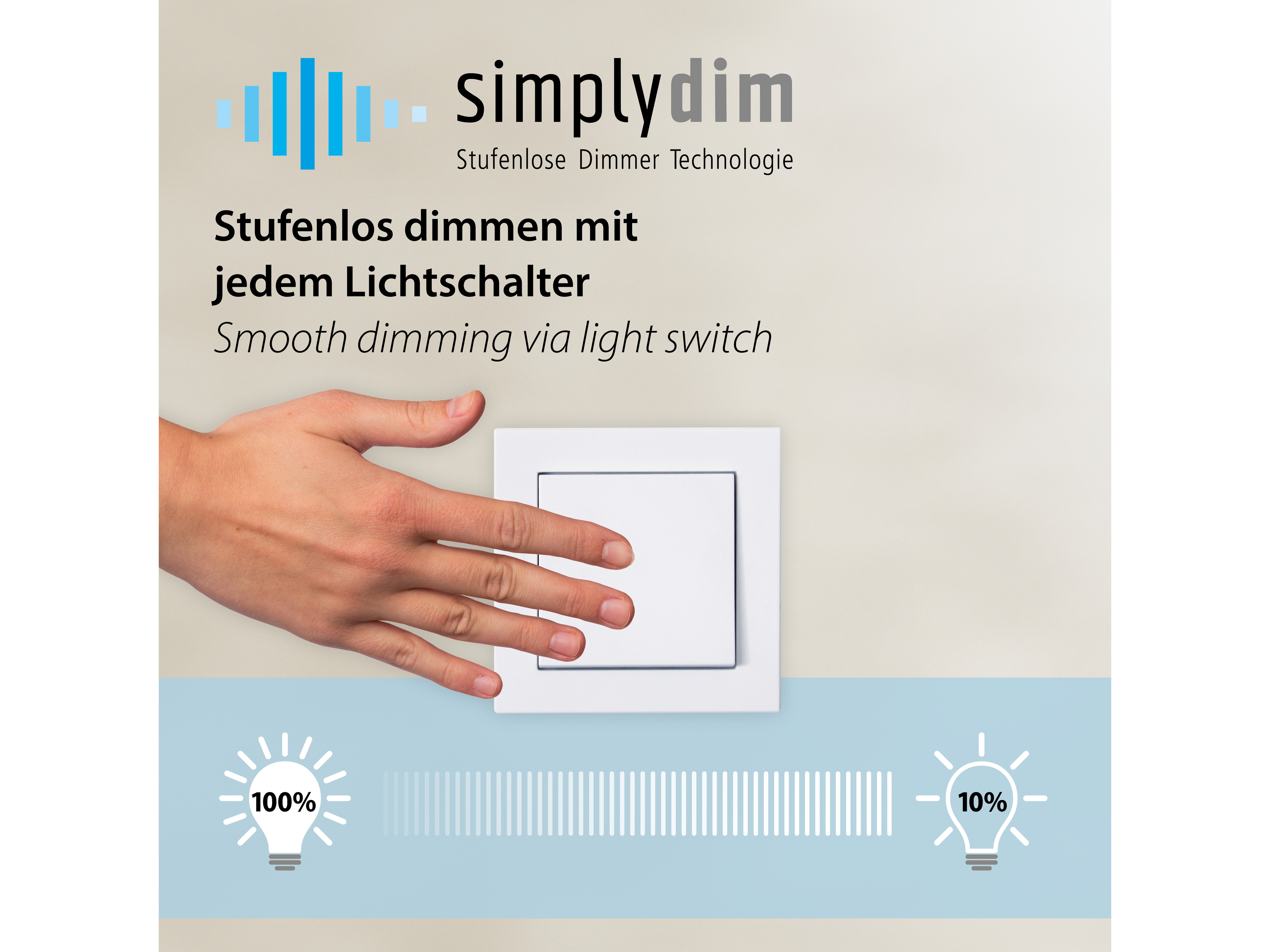 JUST LIGHT LED-Deckenleuchte 14130-55 stahl, 17,5 W, 2100 lm, 3000 K, Dimmbar