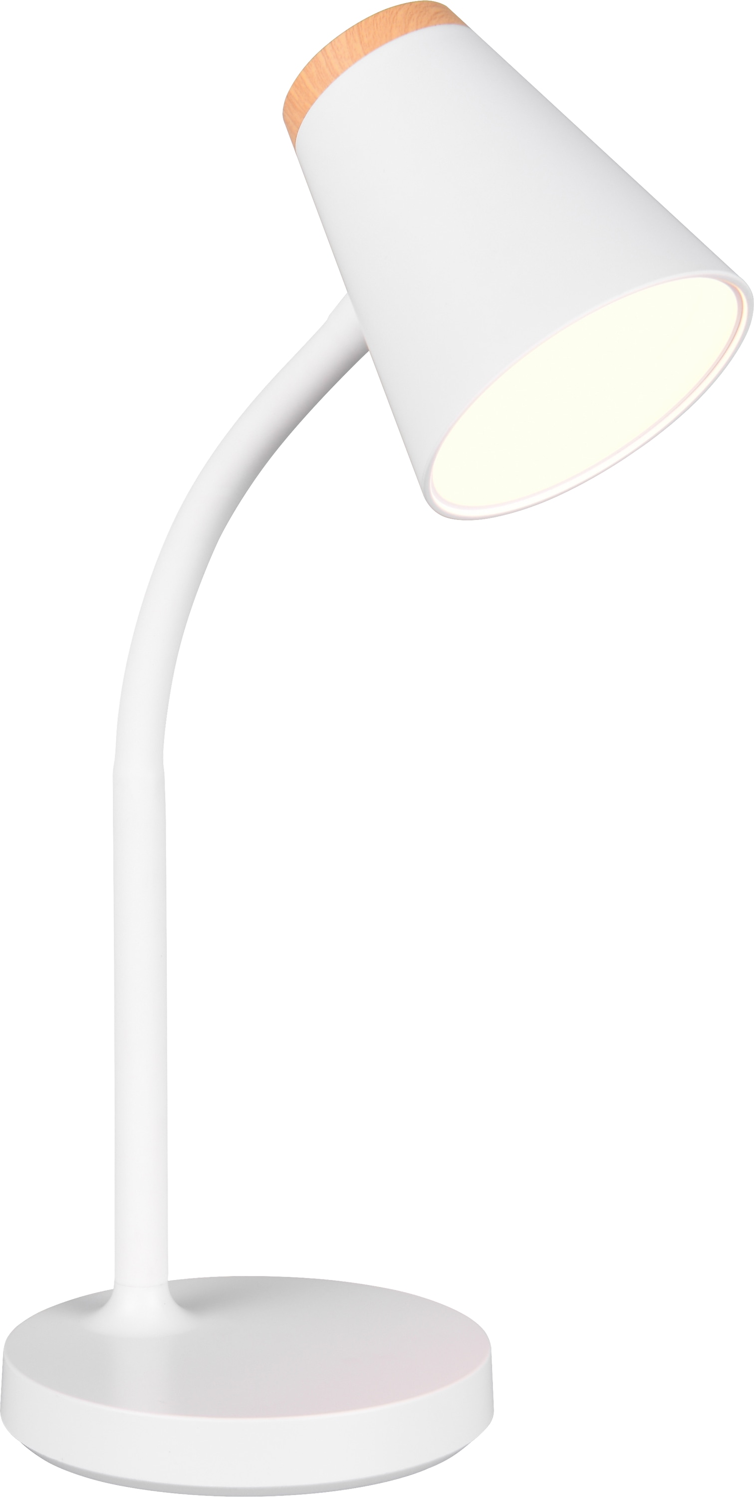 REALITY LED-Tischleuchte PONGO, R55831101, 4,5W, 500lm, 3000K, weiß