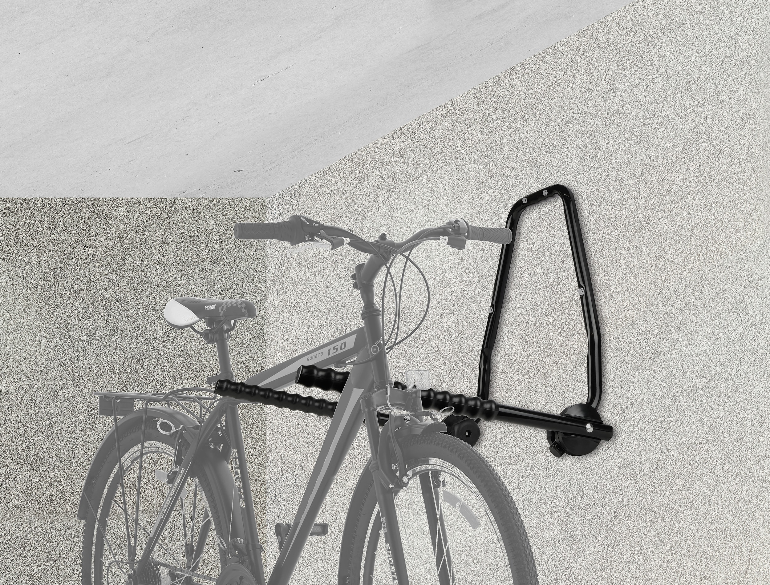 EUFAB Fahrrad-Wandhalter, 16404, für 3 Fahrräder