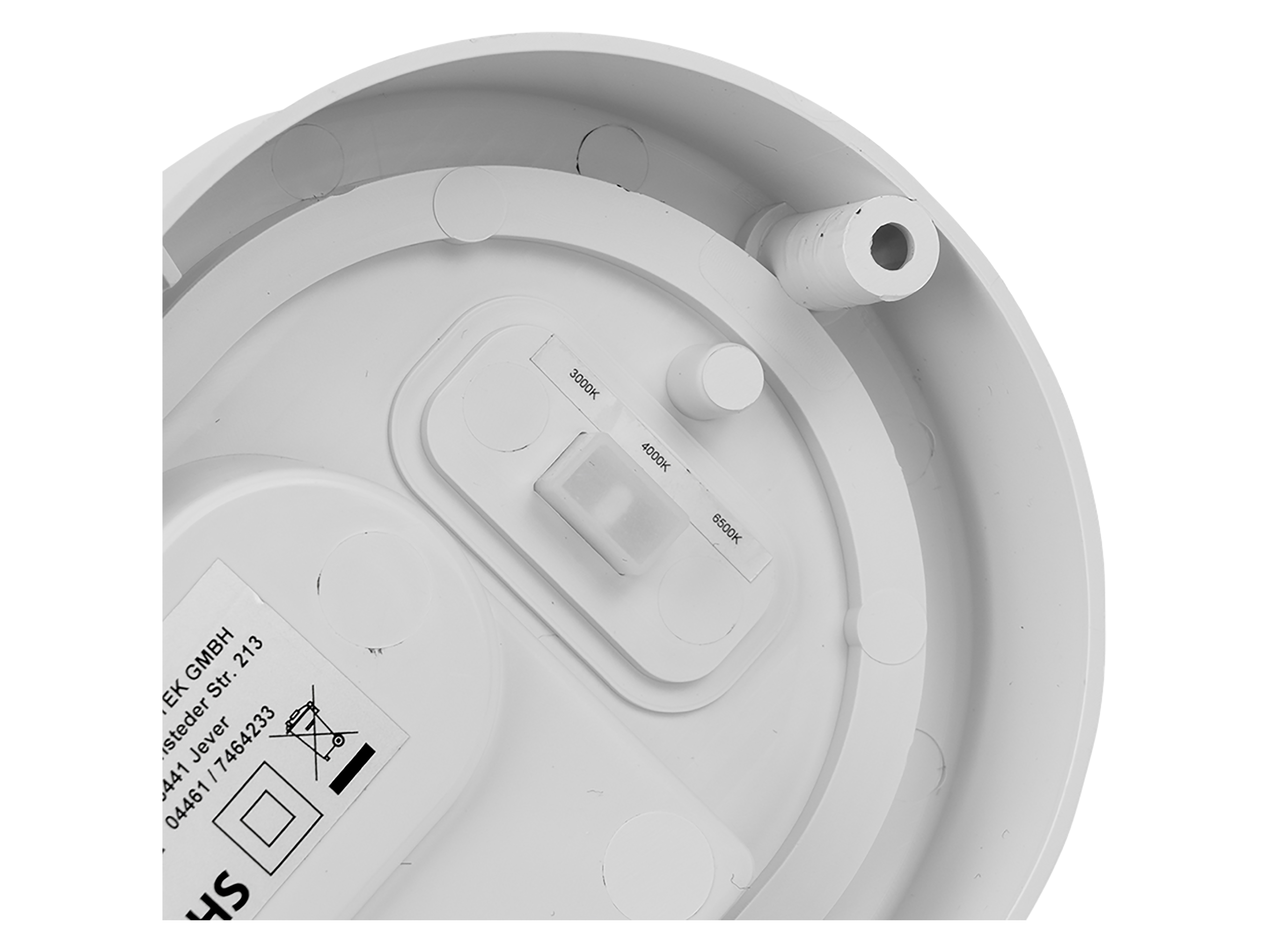 LUXULA LED-Kellerleuchte, 12W, EEK: F, 1080lm, CCT, IP54, weiß