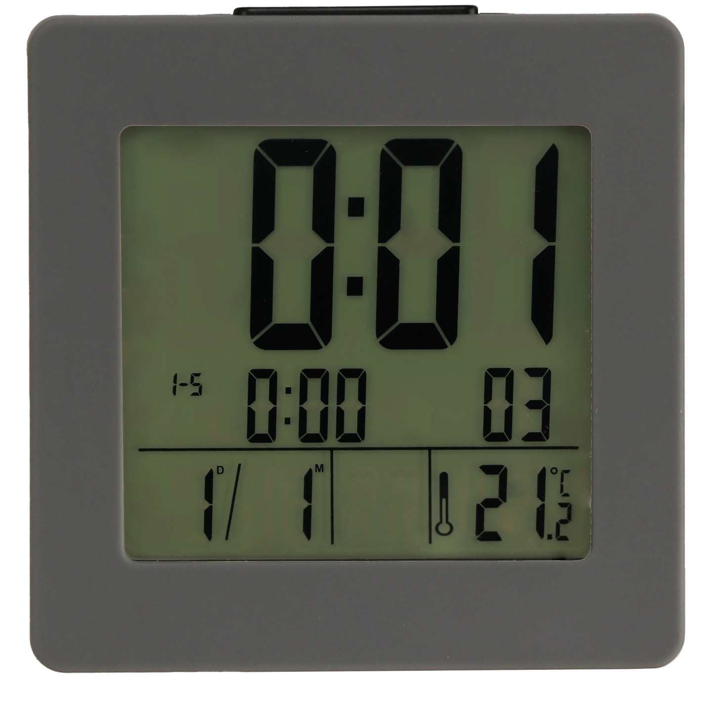 LCD Funkwecker, 51140/02, grau, B-Ware