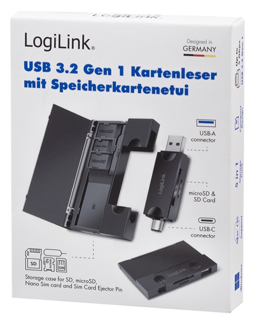 LOGILINK Kartenleser CR0049 inkl. Kartenaufbewahrung