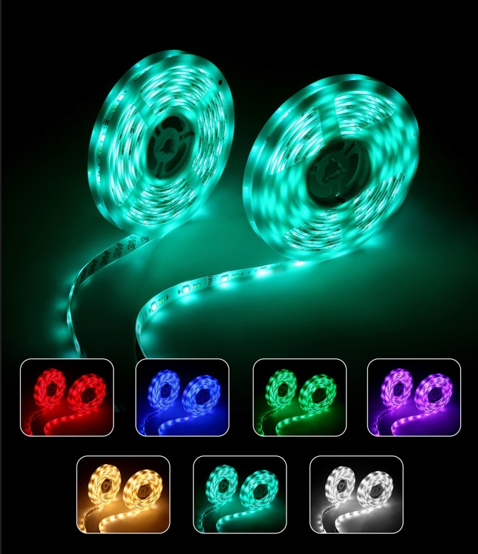 BLULAXA LED-Strip 50955, 2x 5m, 12 W, IP20, RGB, Fernbedienung BLULAXA LED-Strip 50955, 2x 5m, 12 W, IP20, RGB, Fernbedienung