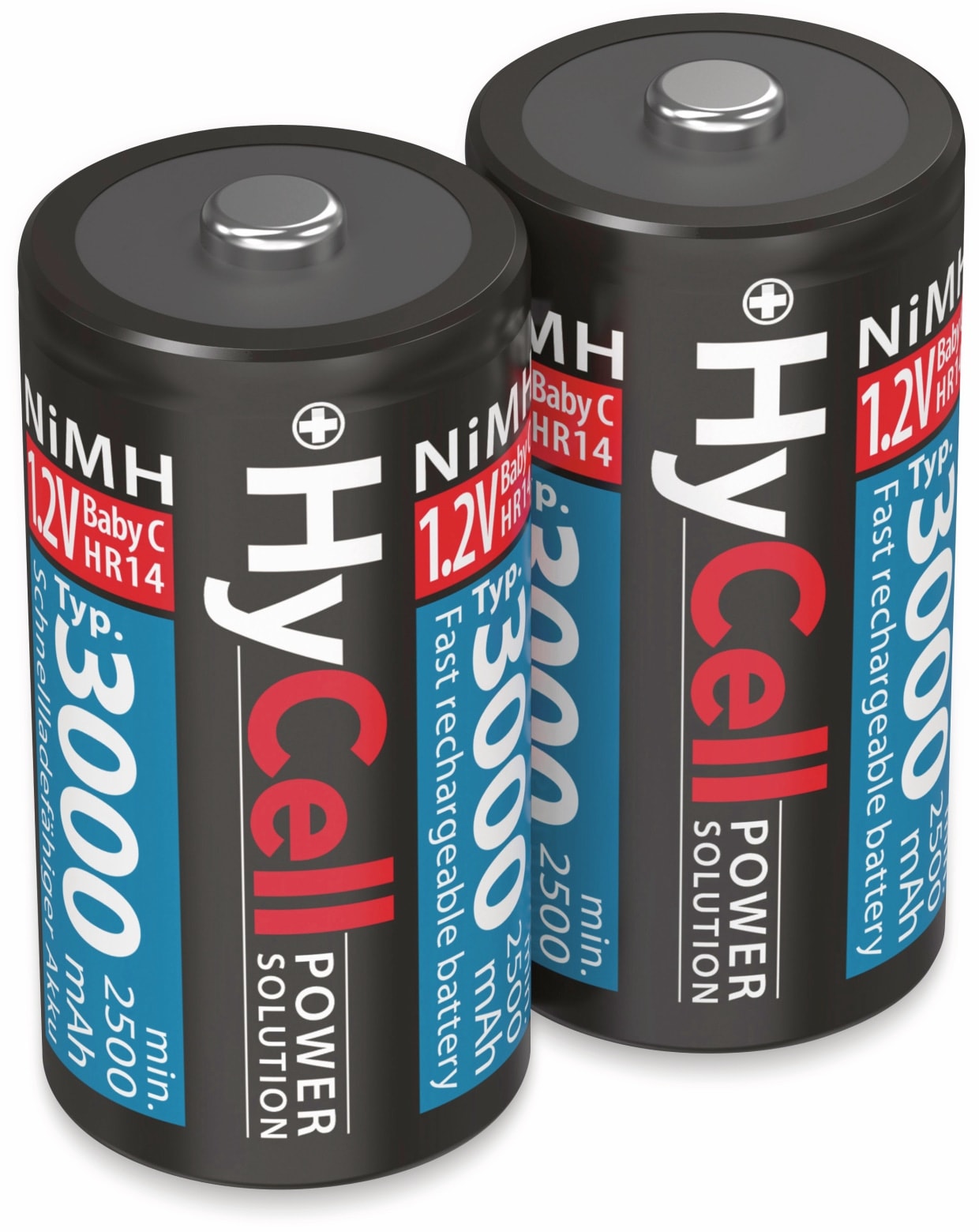 HYCELL NiMH-Baby-Akku 3000 mAh, 2 Stück