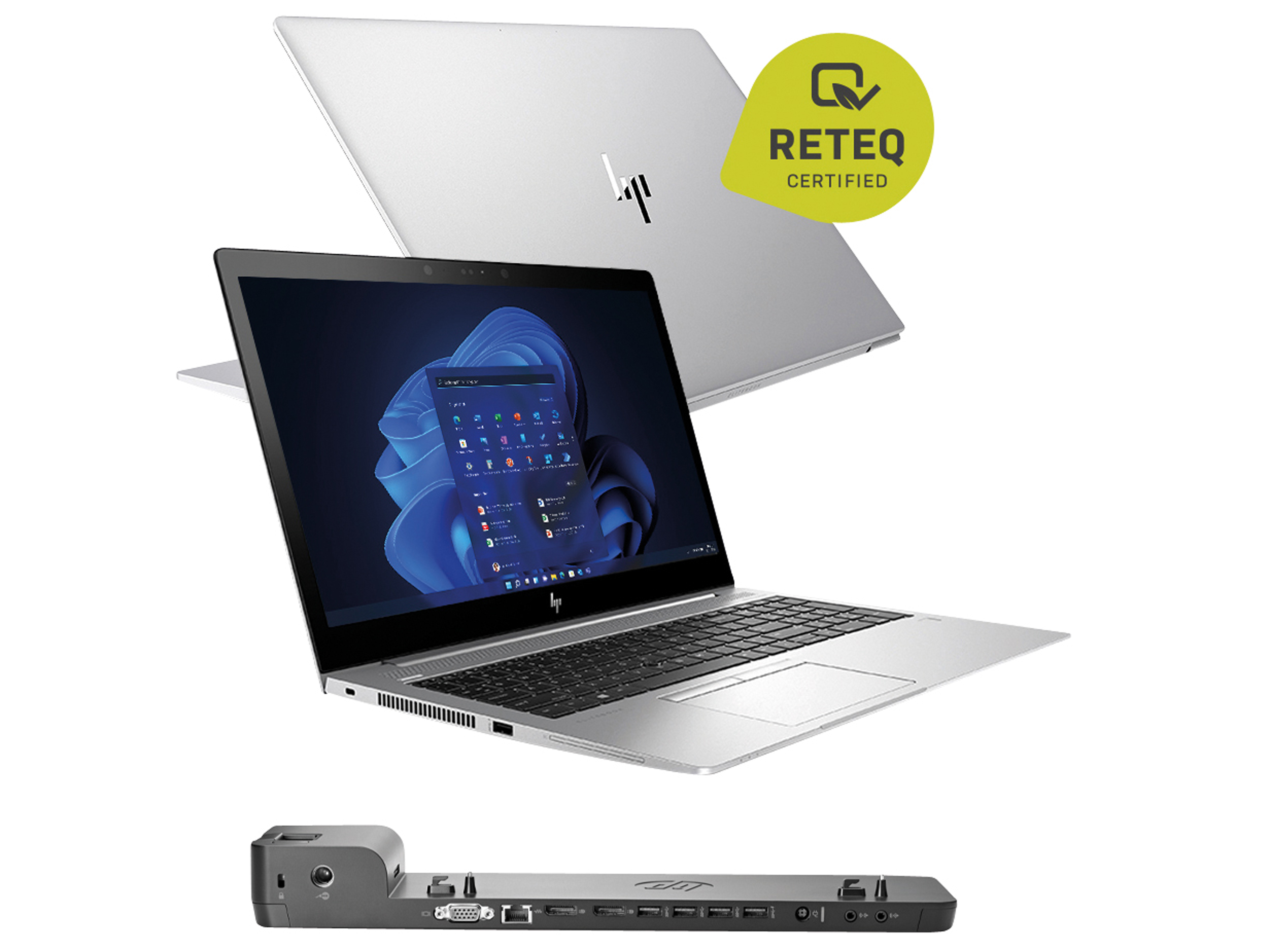 HP Notebook Elitebook 755 G5, 39,6 cm (15,6"), Ryzen 3, 8GB, 256 GB SSD, W11H, refurbished