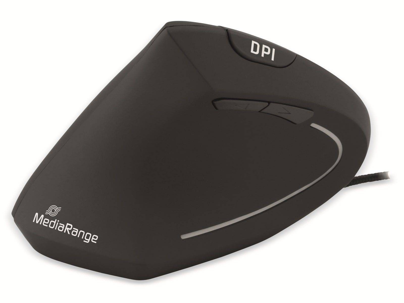 MEDIARANGE USB-Maus MROS231, 6 Tasten, für Linkshänder, schwarz