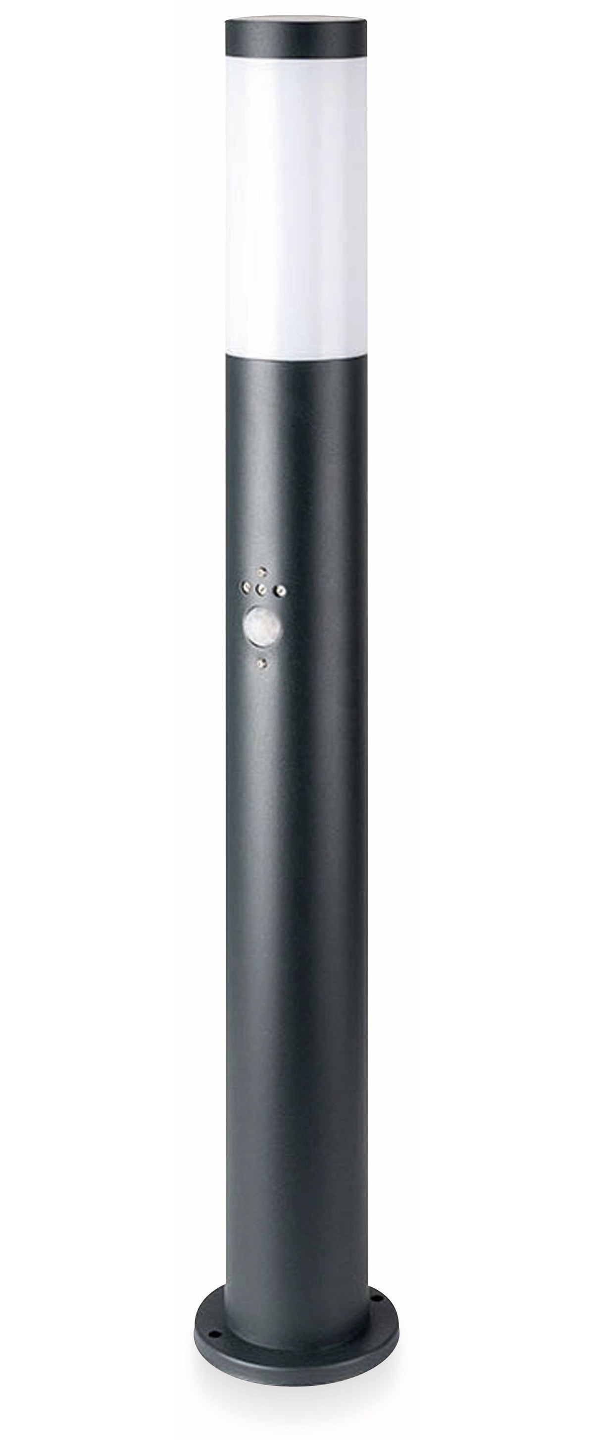 V-TAC Poller-Außenleuchte VT-838, IP44, E27, PIR-Sensor, Edelstahl, 800mm, VT-8966, grau