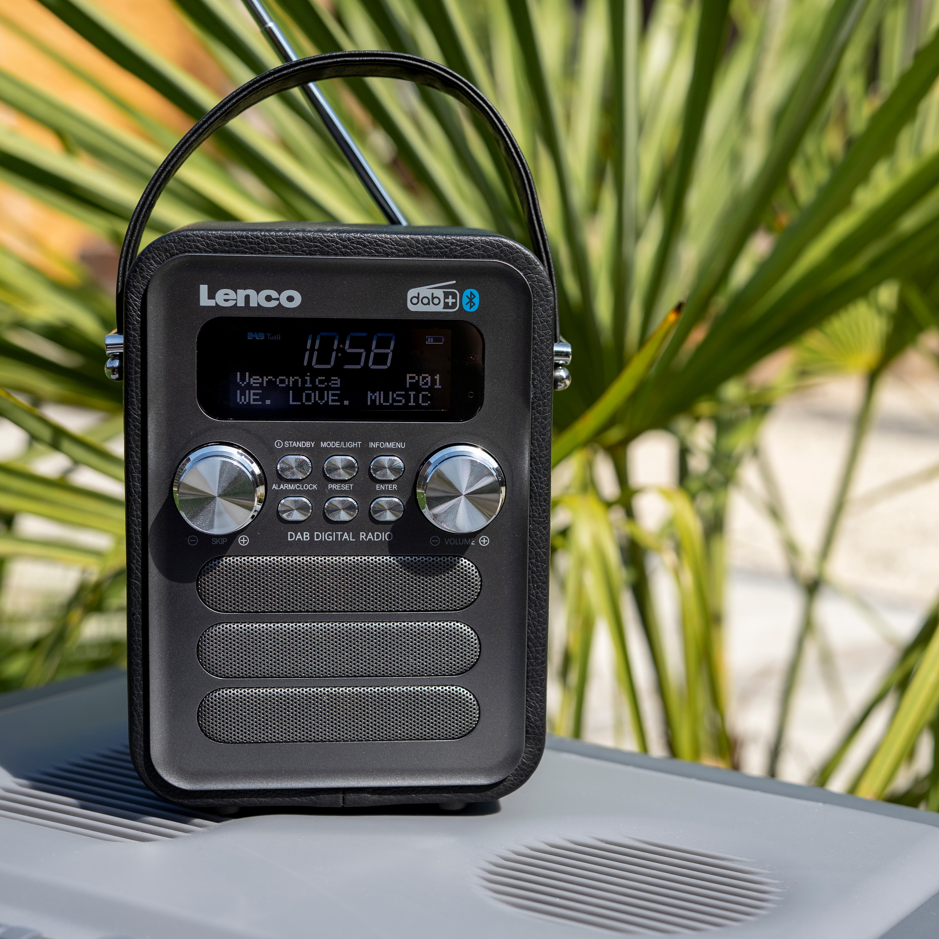 LENCO UKW Radio, tragbar, CD-Player, USB-Wiedergabe, schwarz