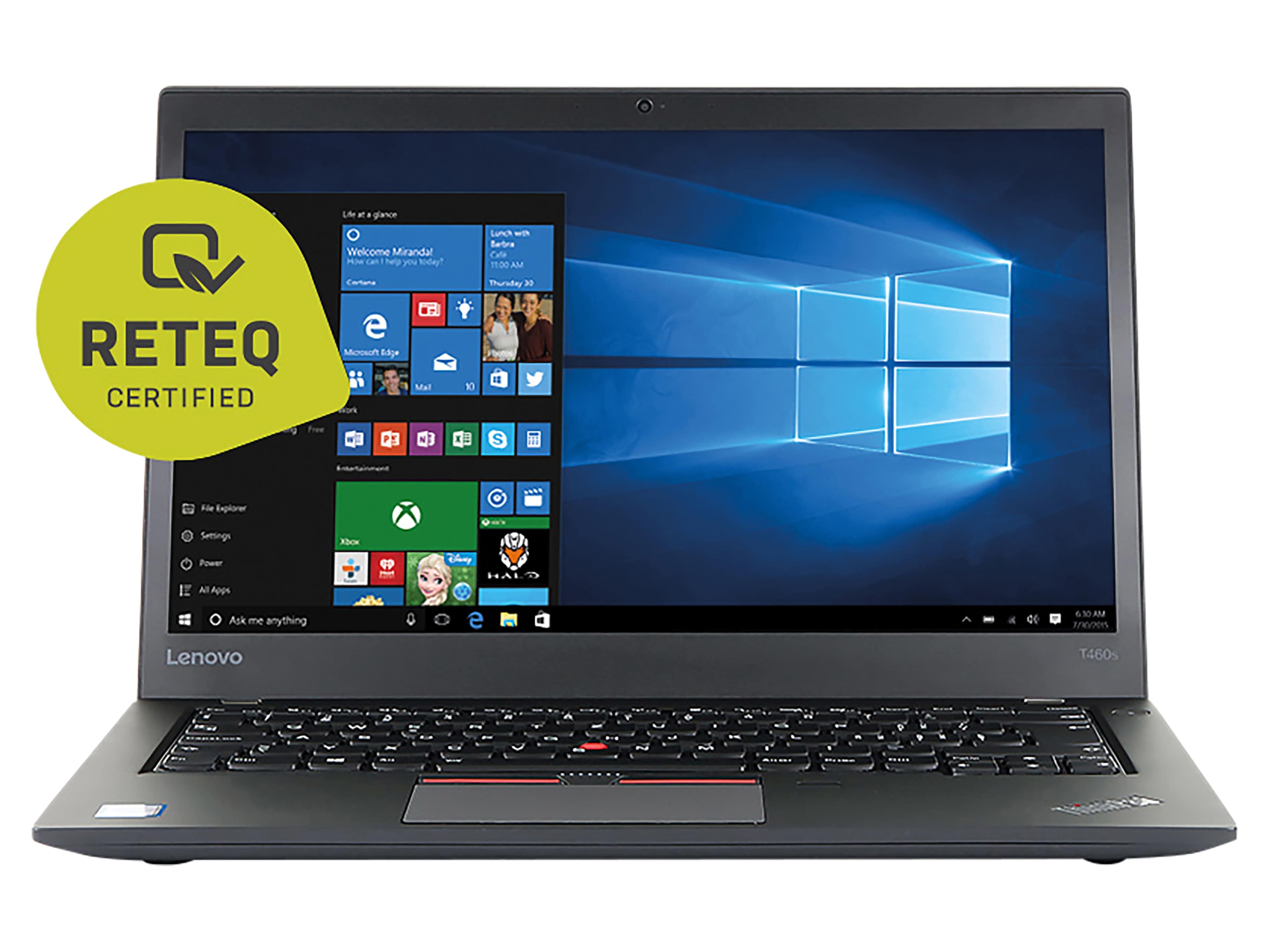LENOVO Notebook THINKPAD T460S, 35,56 cm (14"), i7, 20GB, 256GB, Win10Home, refurbished LENOVO Notebook THINKPAD T460S, 35,56 cm (14"), i7, 20GB, 256GB, Win10Home, refurbished