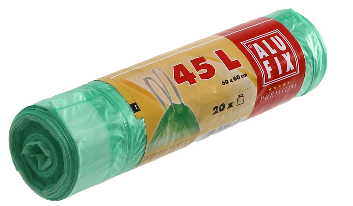 Müllbeutel, 45 l, 20 Stück, grün, mit Zugband