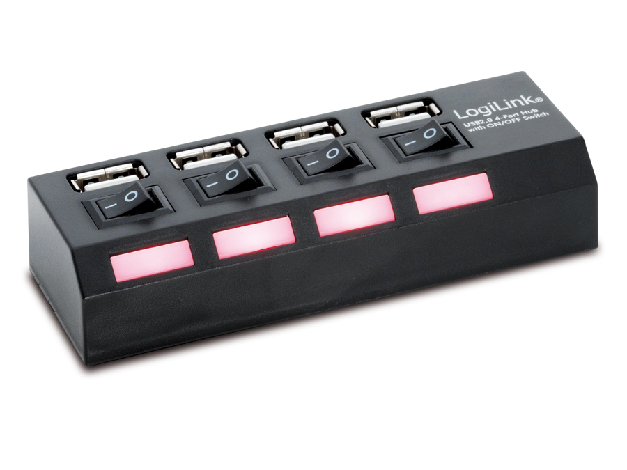 LOGILINK USB 2.0-Hub UA0128, 4-Port LOGILINK USB 2.0-Hub UA0128, 4-Port