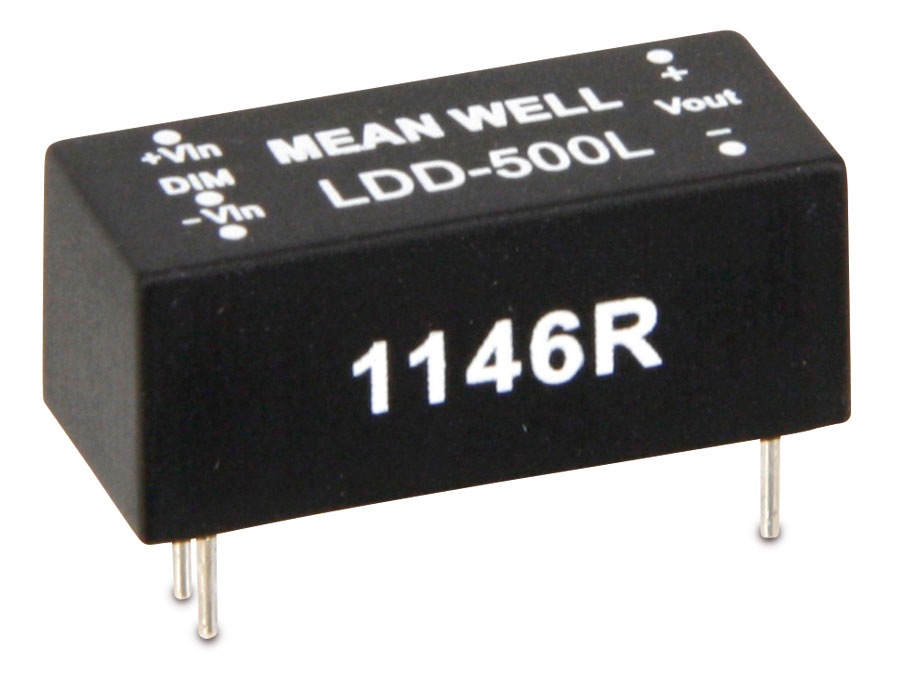 MEAN WELL LED-Konstantstromquelle LDD-500L, 500 mA MEAN WELL LED-Konstantstromquelle LDD-500L, 500 mA