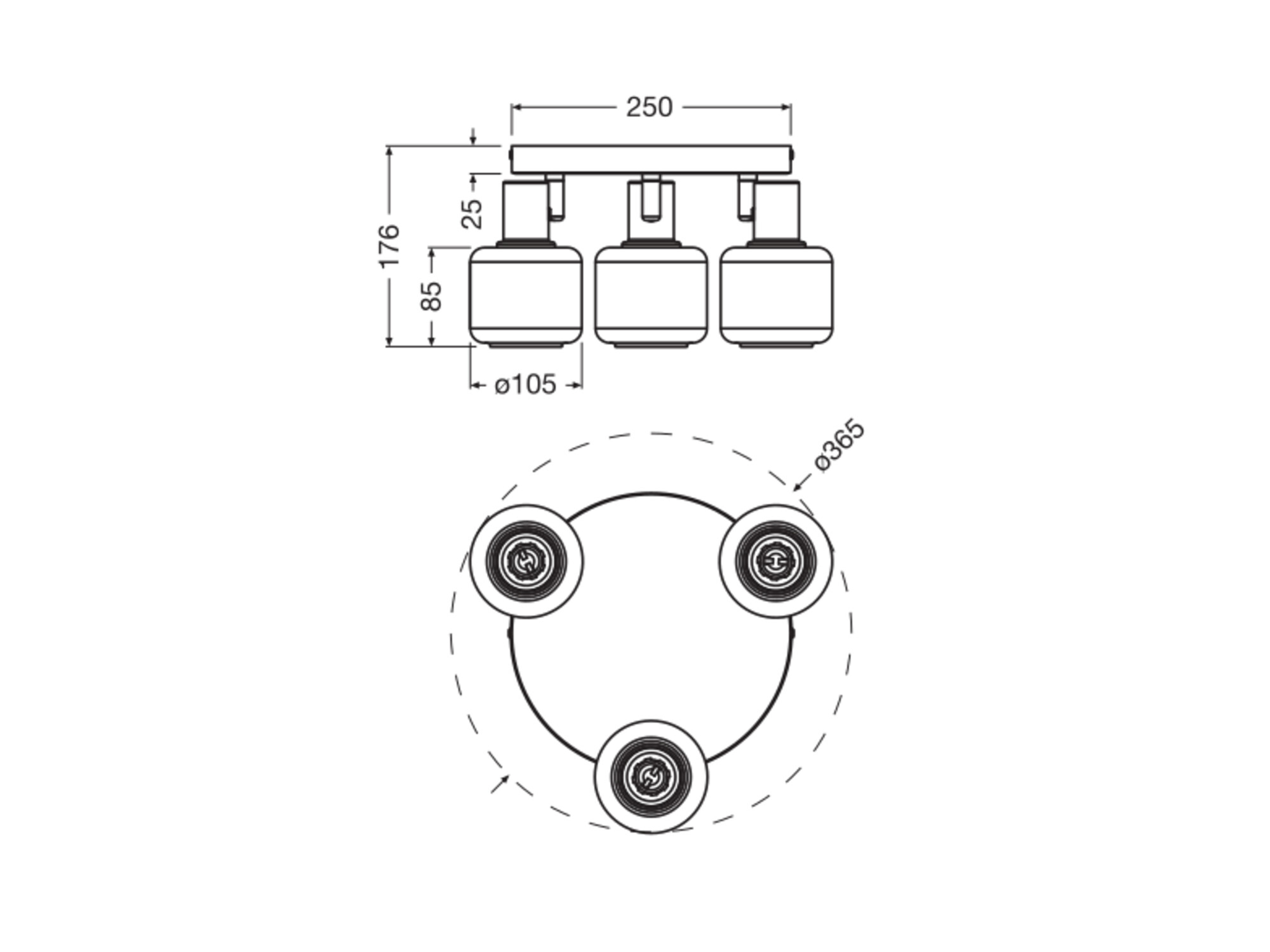 OSRAM Deckenanbau-Leuchte, E14, 8,4 W, 2700 K, 750 lm, IP20, goldenes Wabengitter, dimmbar