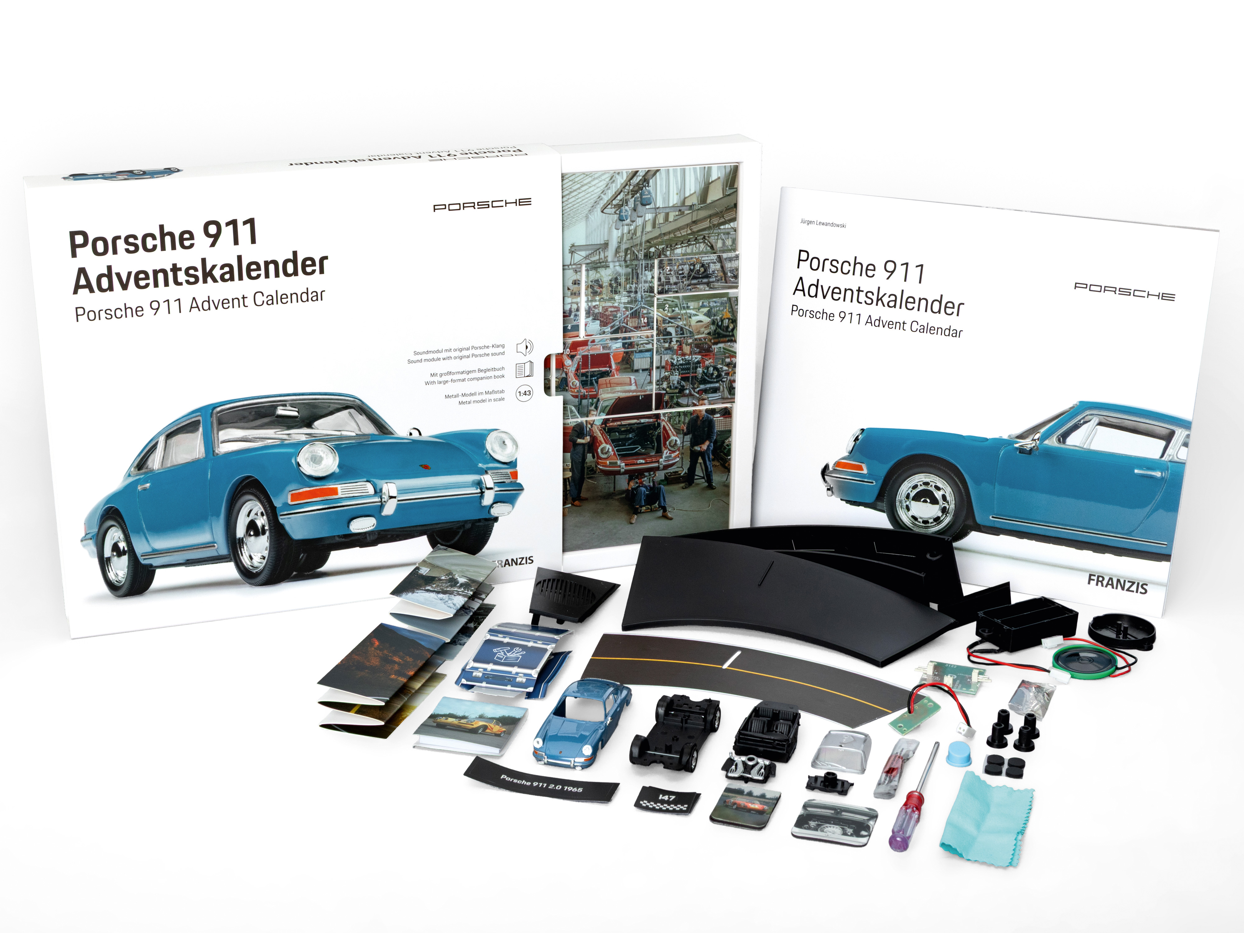 FRANZIS Porsche 911 Adventskalender 1:43 FRANZIS Porsche 911 Adventskalender 1:43