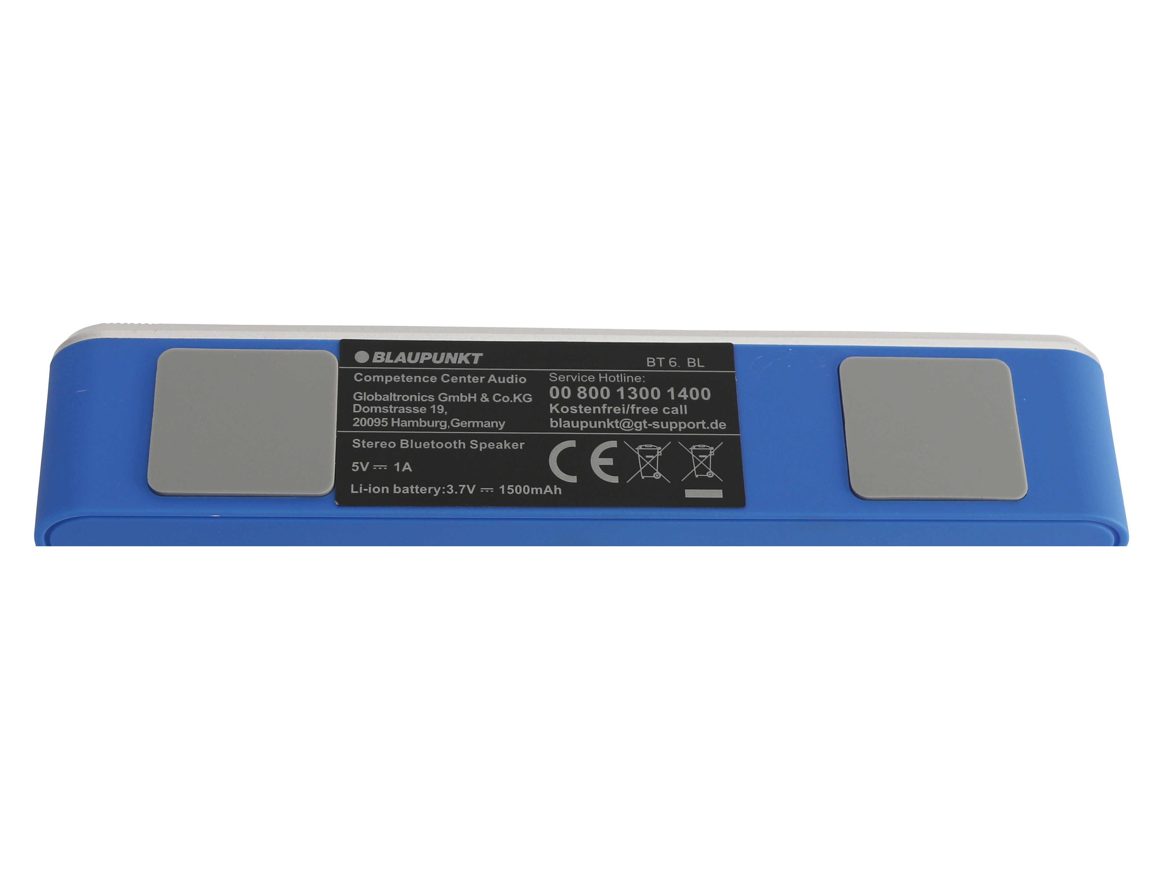 BLAUPUNKT Bluetooth-Lautsprecher BT 6, blau BLAUPUNKT Bluetooth-Lautsprecher BT 6, blau