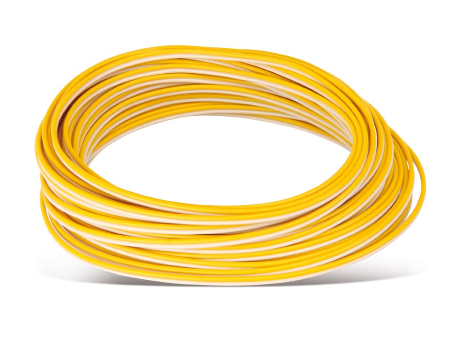 RAUTRONIC Zwillingslitze, 2x 0,14 mm², gelb/weiß, 10 m